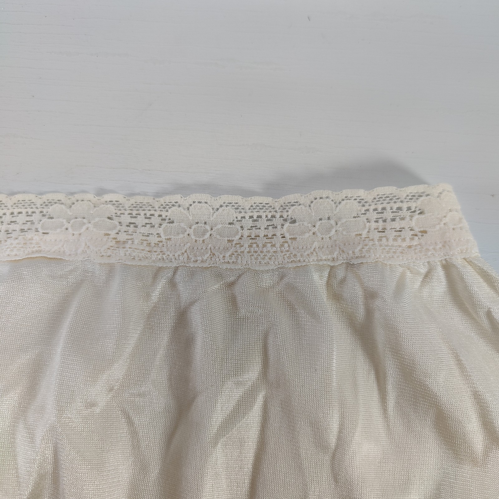 Vtg LovePats Granny Panty Sz 10 Ivory Off White Cotton Gusset