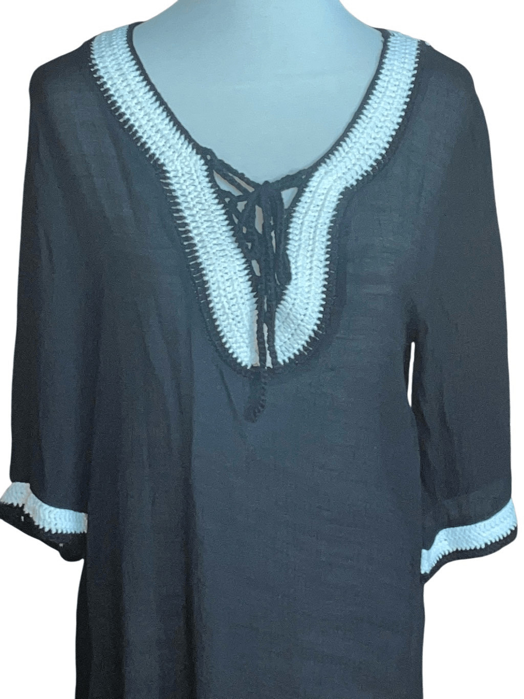 Divas Limited Black Summer Cover Up Loungewear Size Small-NWT