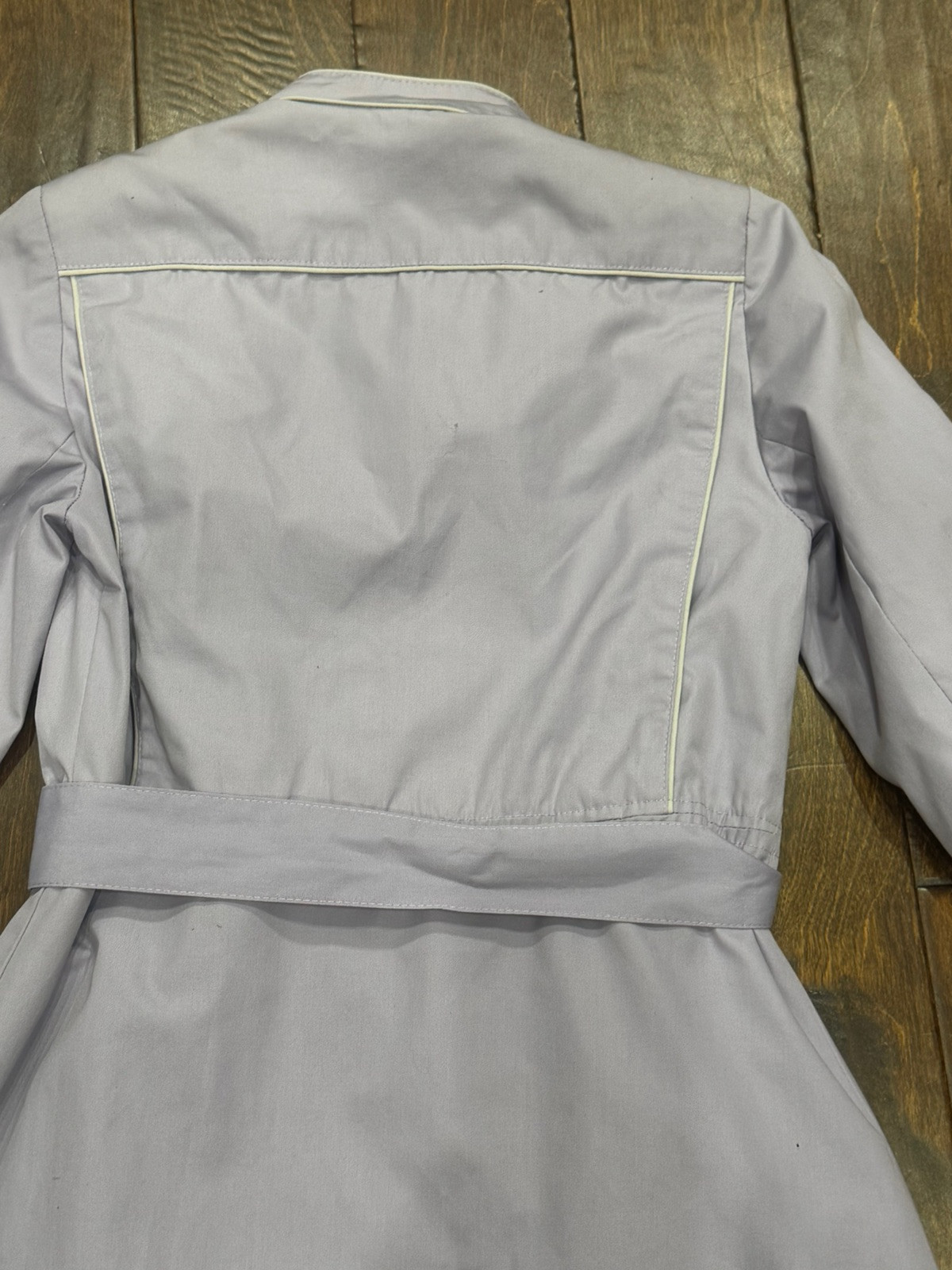Vintage Foxland By Landon Light Purple Belted Trench Coat Size Small/ Medium