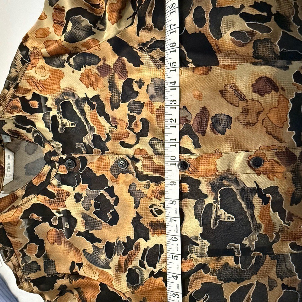 Vintage- Erin London Animal Print Satin Top