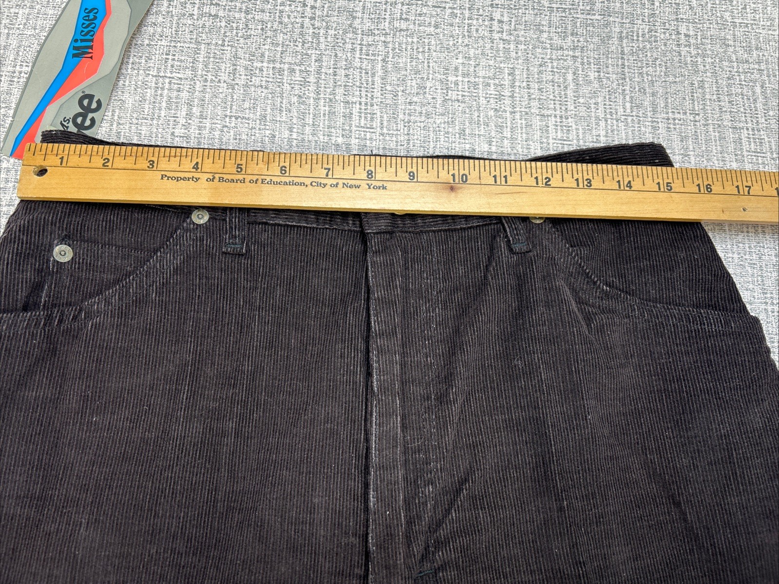 Vintage USA Deadstock Lee Corduroy Pants Misses 16 Union Made Brown New Cowgirl
