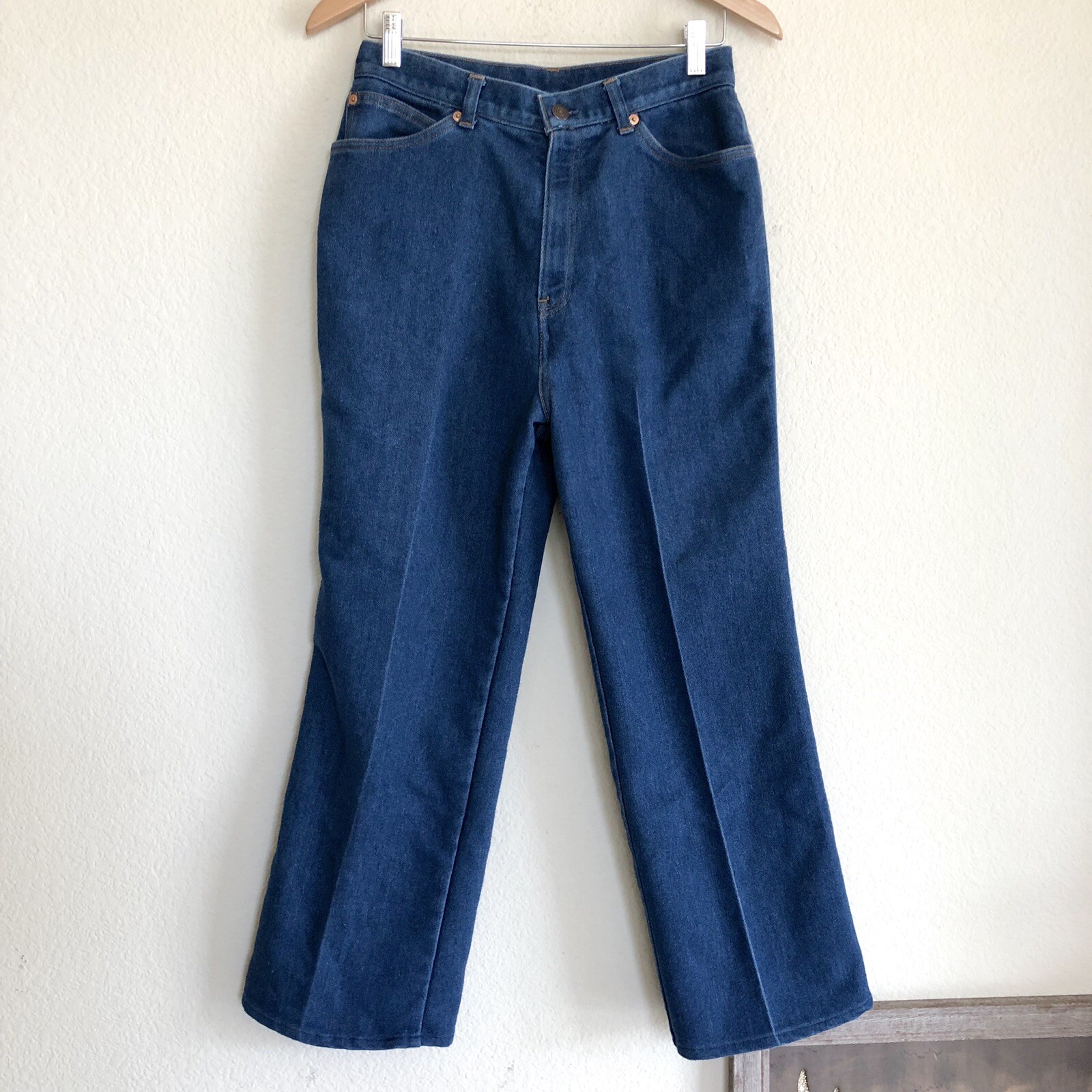 Vtg 60’s/70’s Levis Orange Tab High Waist Jeans 28 X 26 Straight Leg