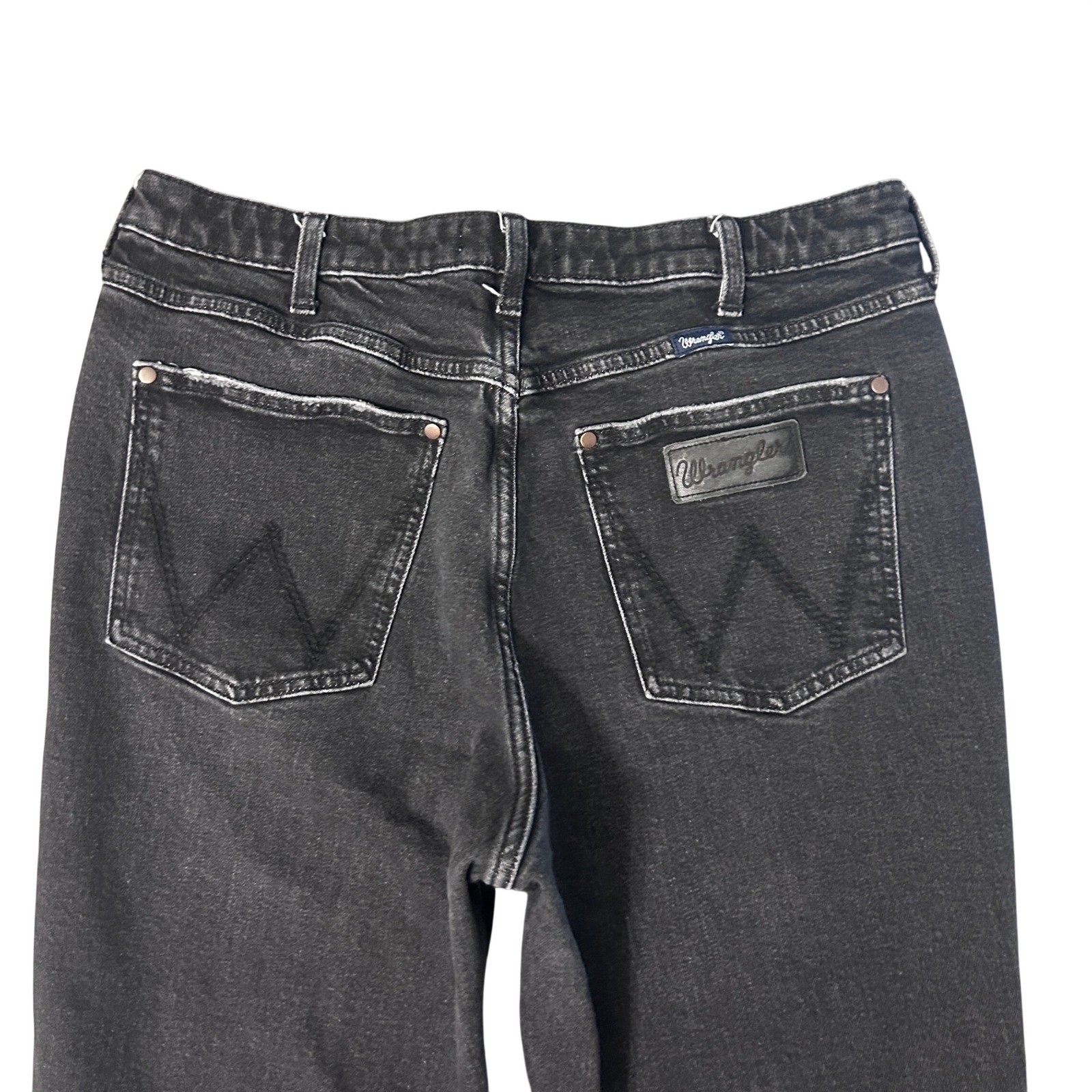 Wrangler Retro Bailey Bootcut Jeans Womens 33×32 Black High Rise Western Cowgirl