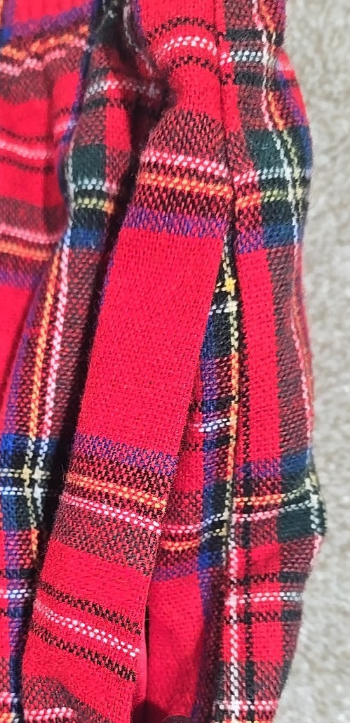 Prestige Sportswear Vintage Tartan Plaid Wool Blend Skirt USA Made Pockets Sz 14