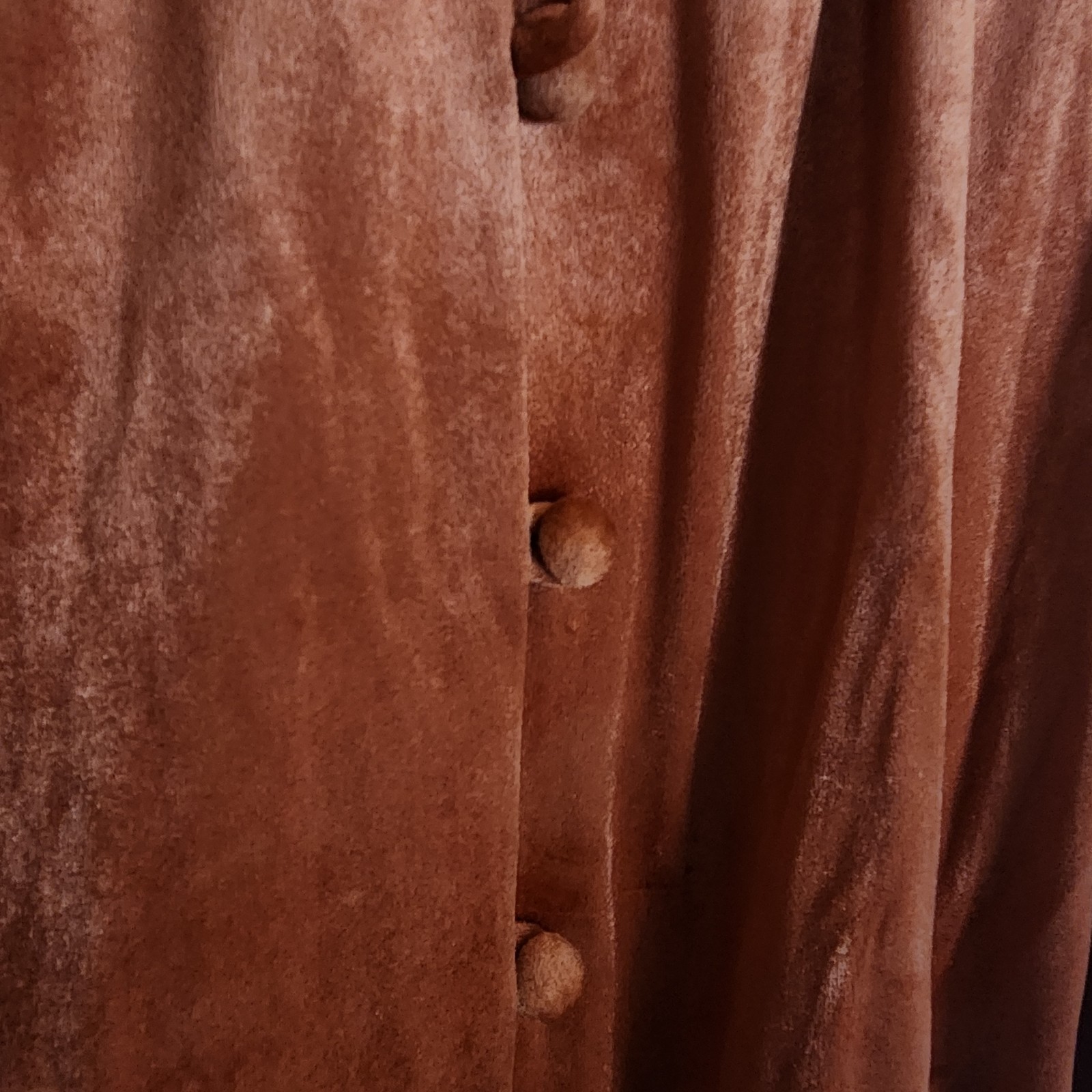 Vintage 80s Rust Velvet Dress 10 Beaded Disco Studio 54 Draped Rare John Charles