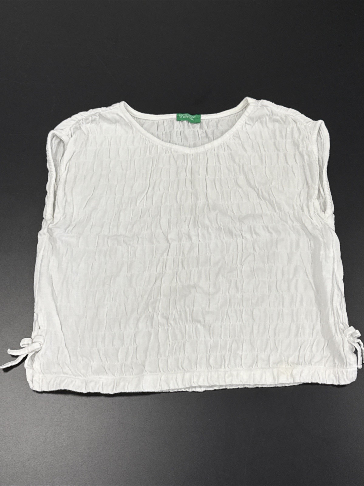 Vintage White United Colors of Benetton Shirt M