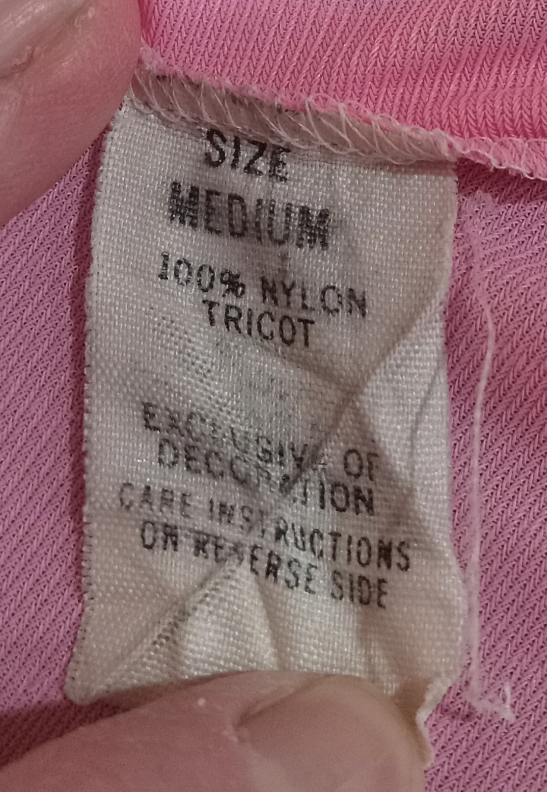 Vtg 60s 100% Pink Nylon Peignoir Nighty & Robe Set Floral Snap Covers Sz M USA