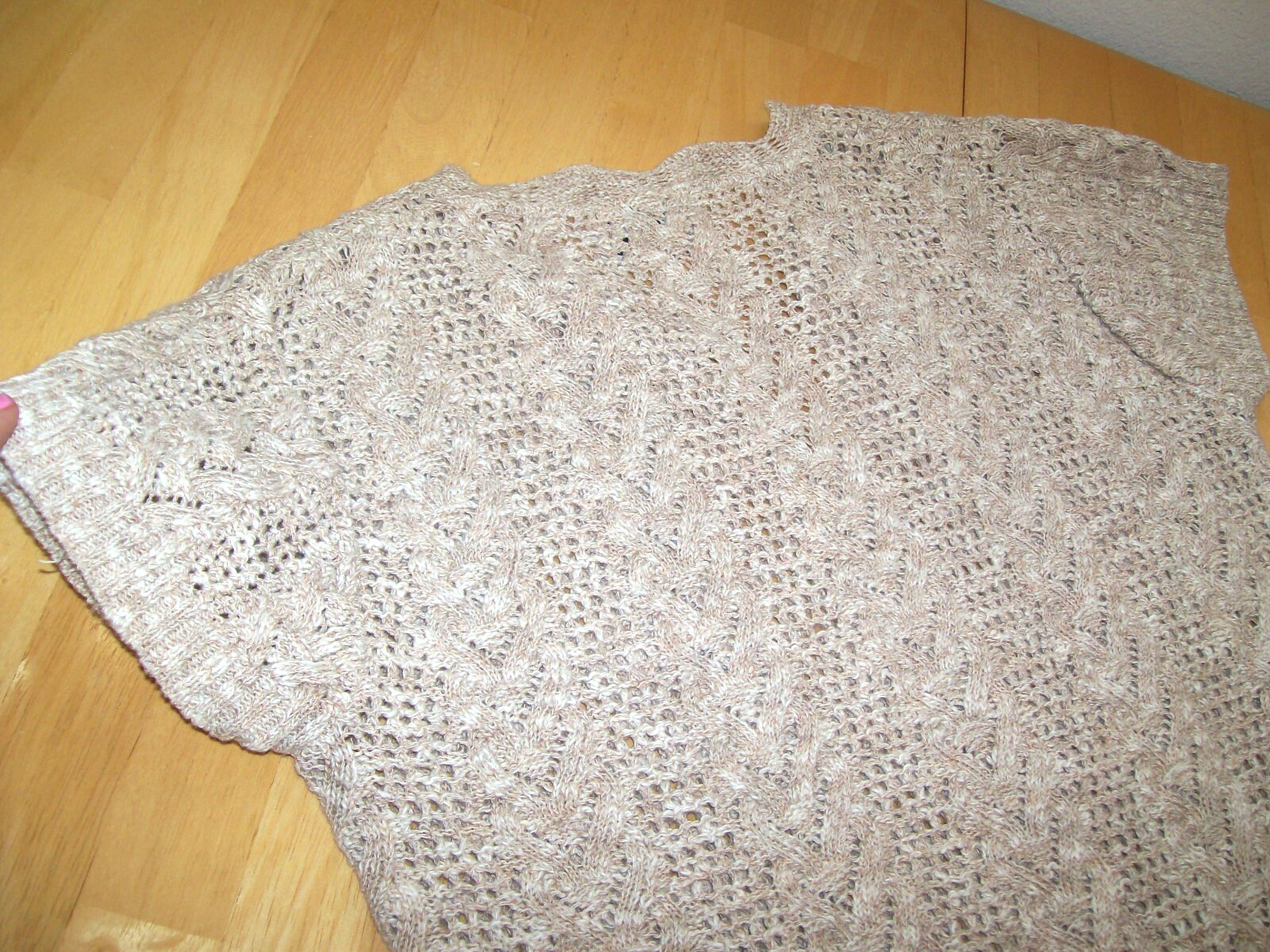 True Vintage 1980’s Kenneth Too! Boho Crochet Knit Sweater Top Shirt Small VTG