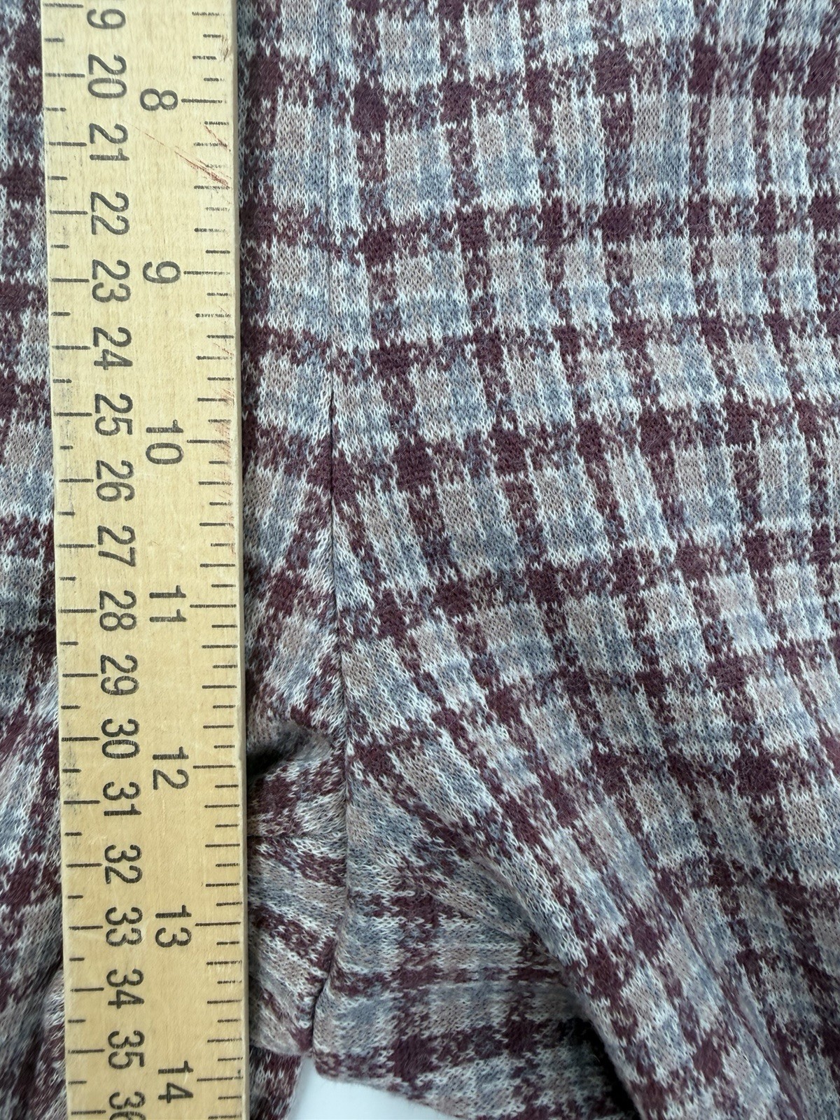 Vintage Bleyle For Hooper Pull On Virgin Wool Purple Plaid Pants 14 Retro