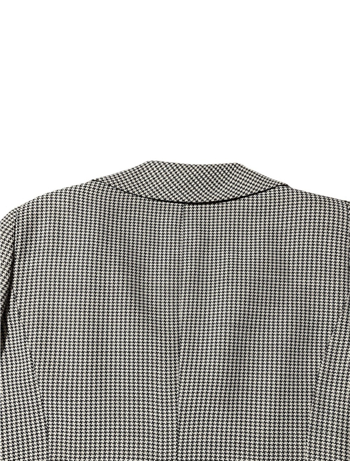 Armani Academia Baby Houndstooth Double Breasted Chic Silk Blend Designer Blazer