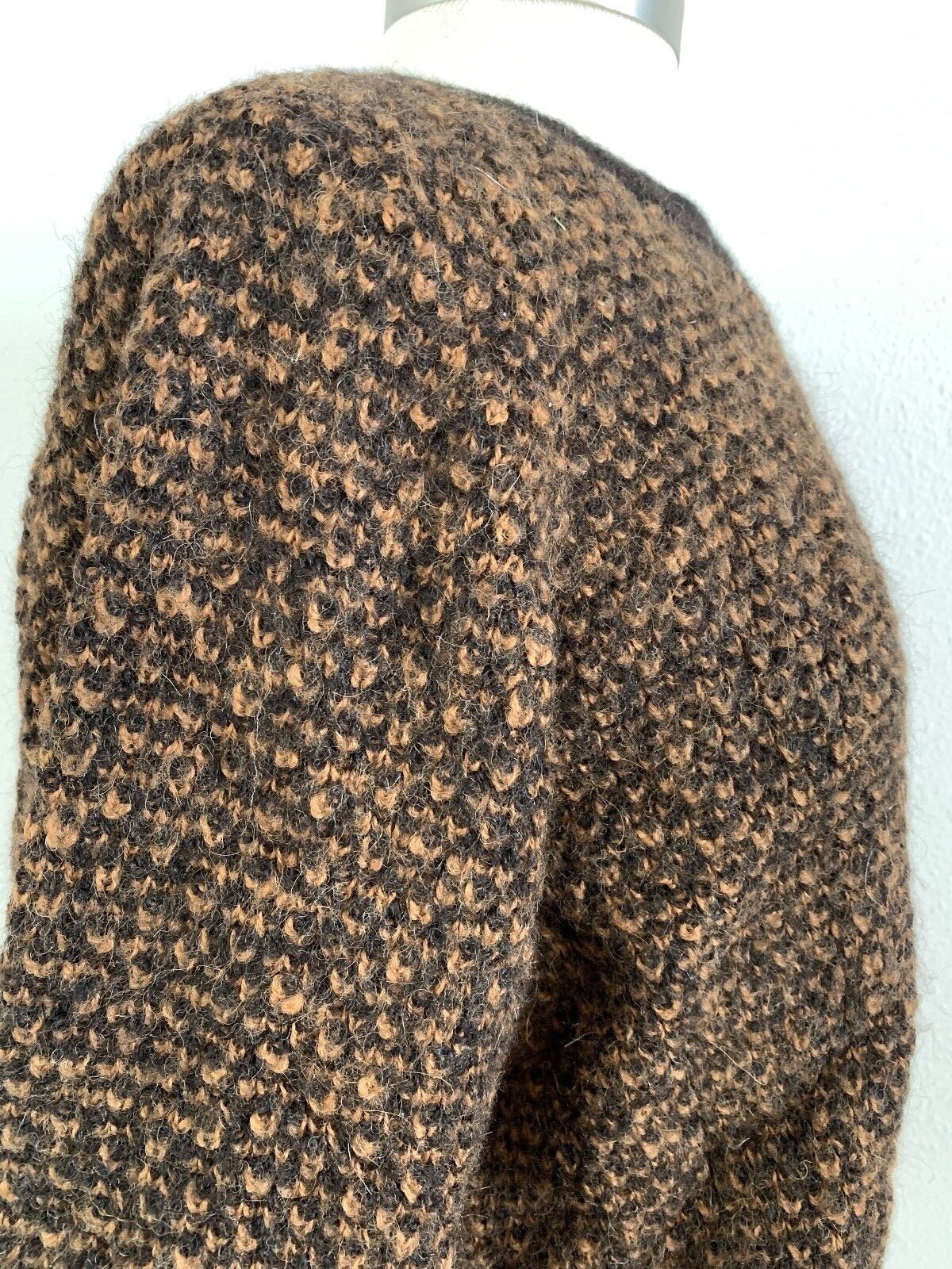 Vintage RED ROVER 100% Alpaca Sweater Hand Made Bolivia BROWN
