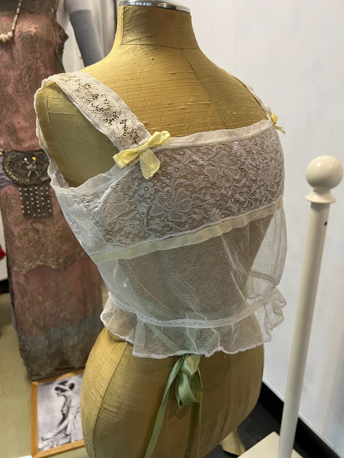 Antique lingerie. European-made corset, circa 1910–1920.