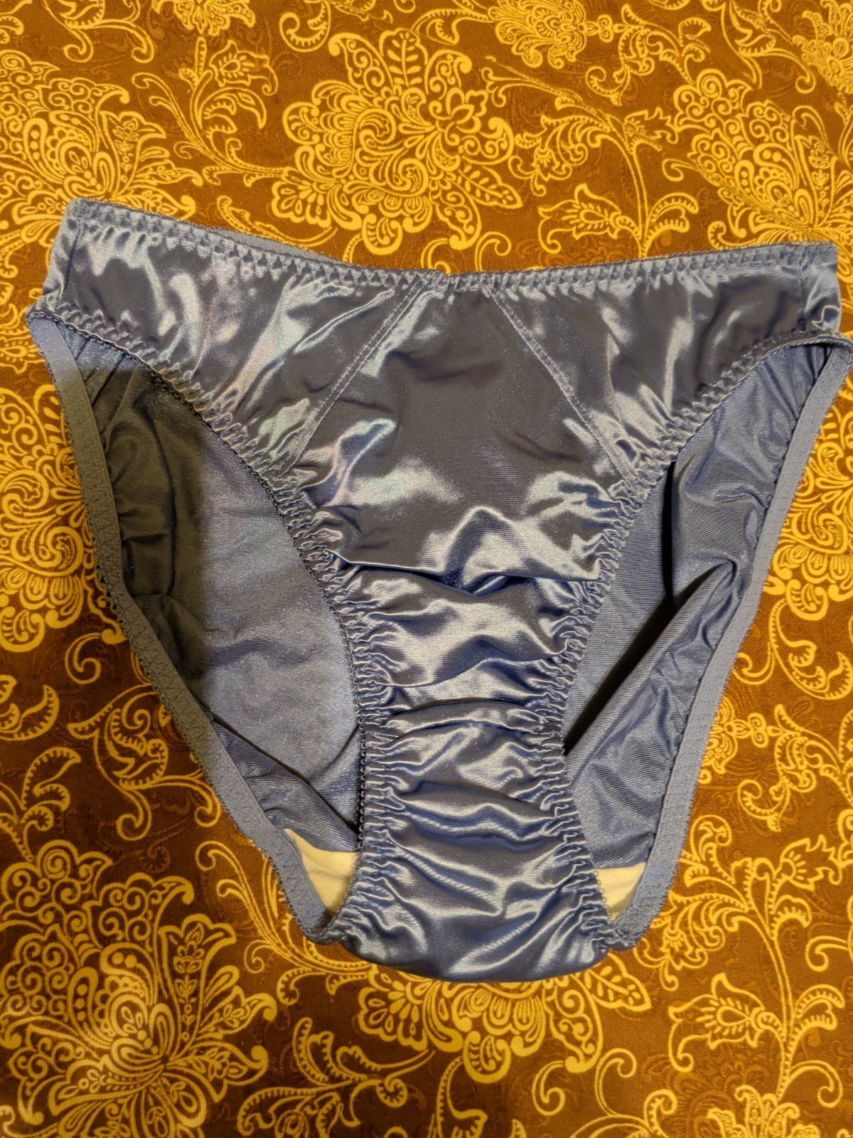 Vintage Delicates Satin Brief Panties Size Large Excellent Condition