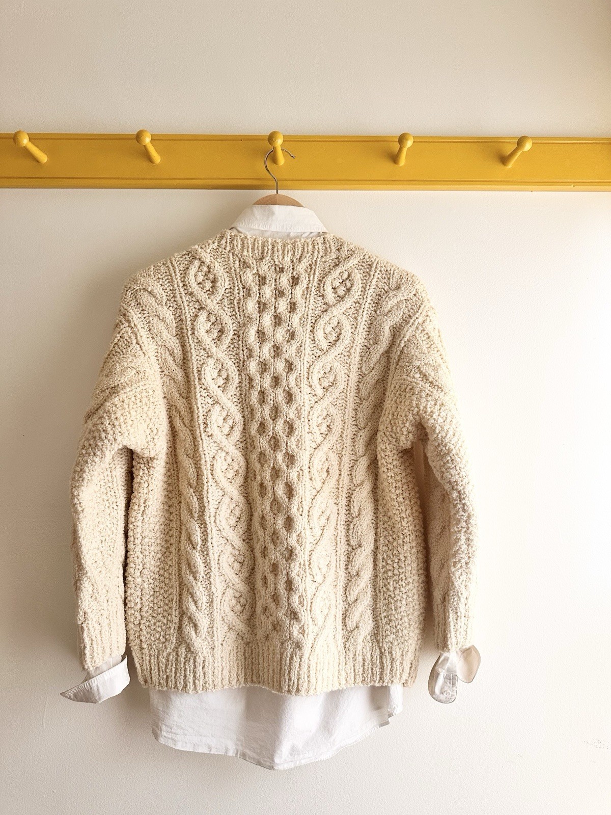 ISSEY MIYAKE I.S. Sport vintage early 80s old label cable knit fisherman sweater