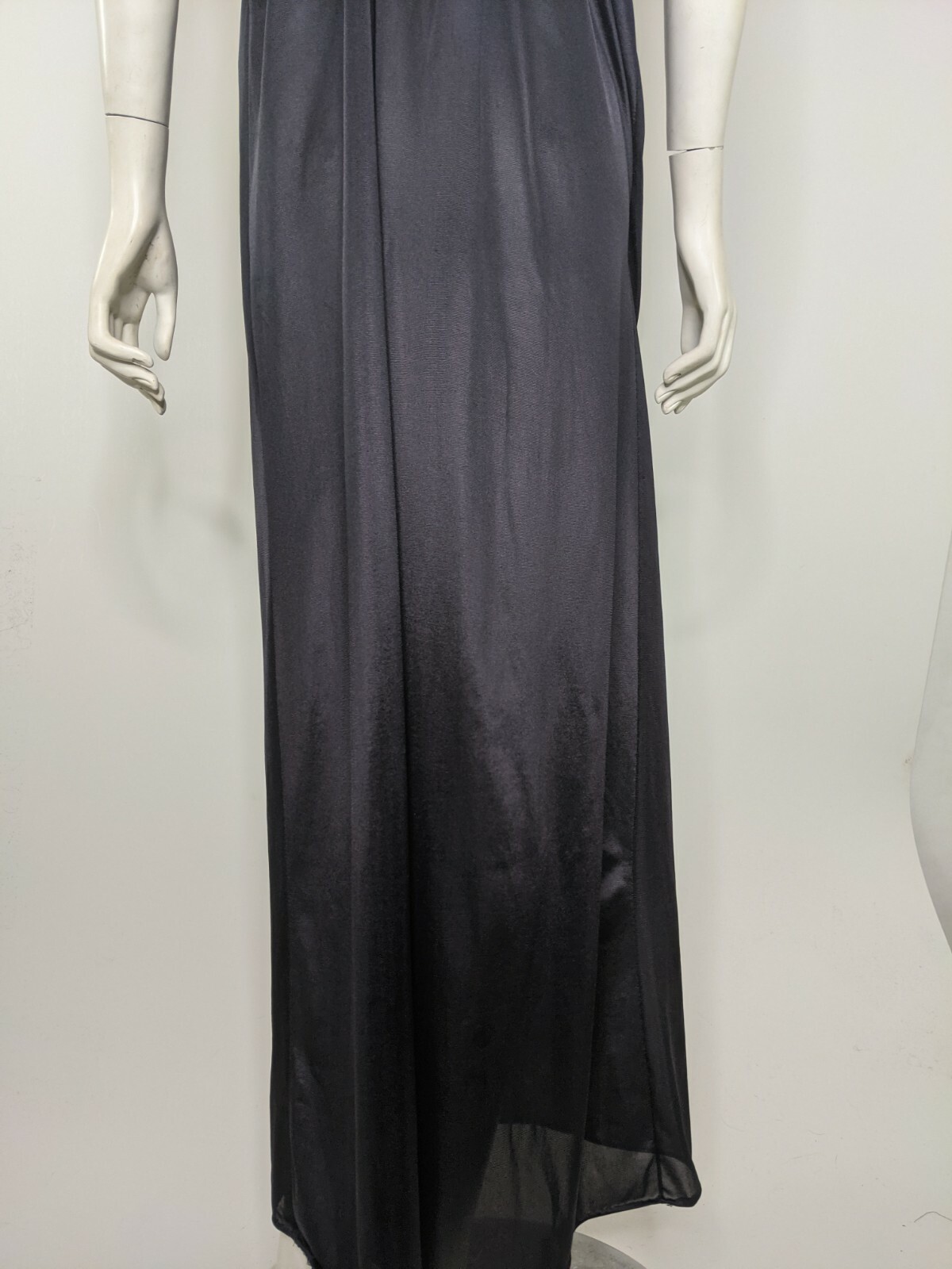 Vintage Nightgown Animal Print Lingerie Undercover Wear Pajama Dress Black Vtg M
