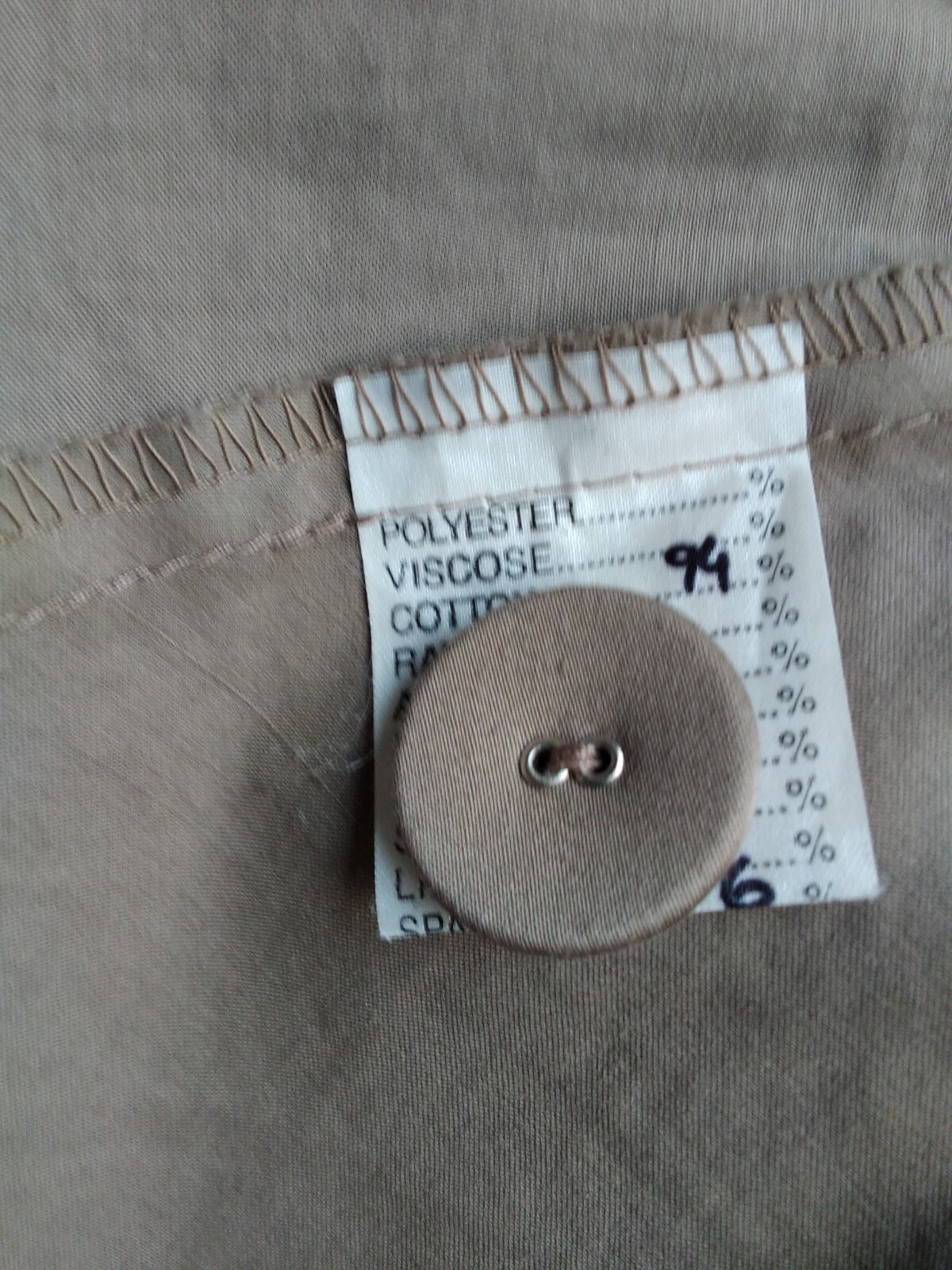 Gay Naffine Fab Taupe Polished Cotton Evening Coat/ Duster/ Autumn.,Size 14