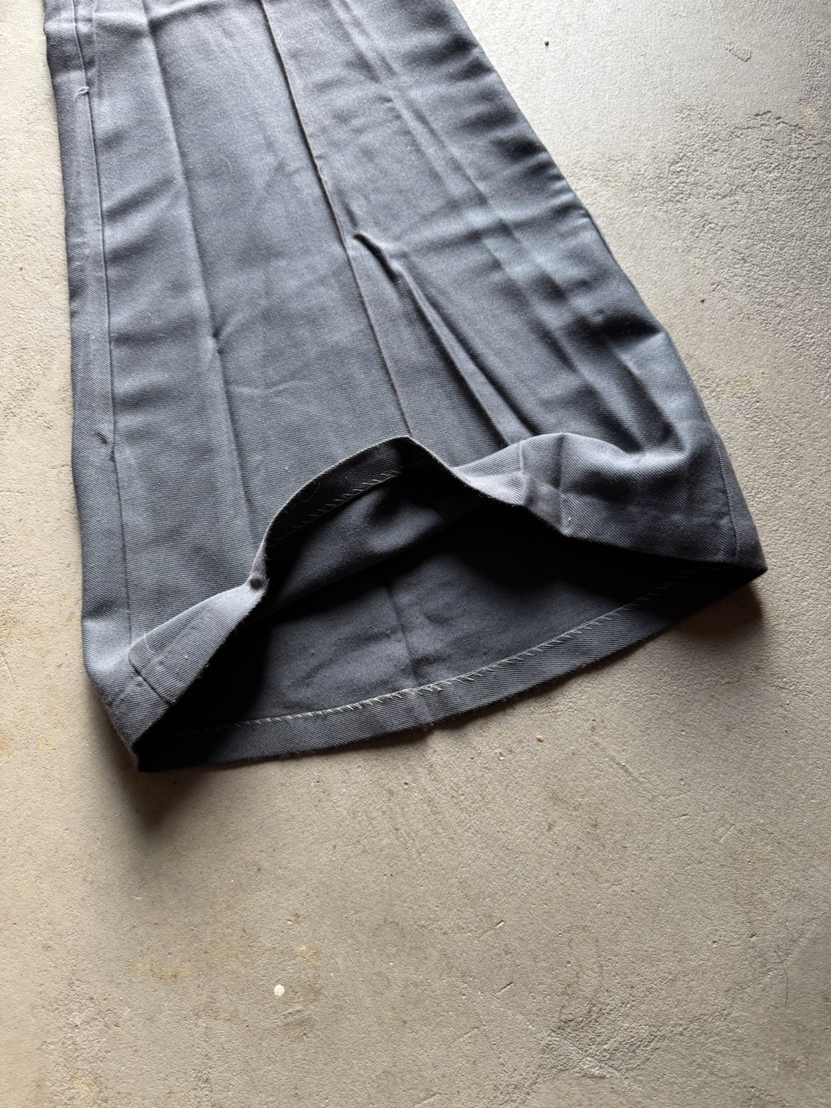 Vintage 70s Happy Legs 32×32 Grey Bell Bottom Flare Trousers Rave Pants Disco