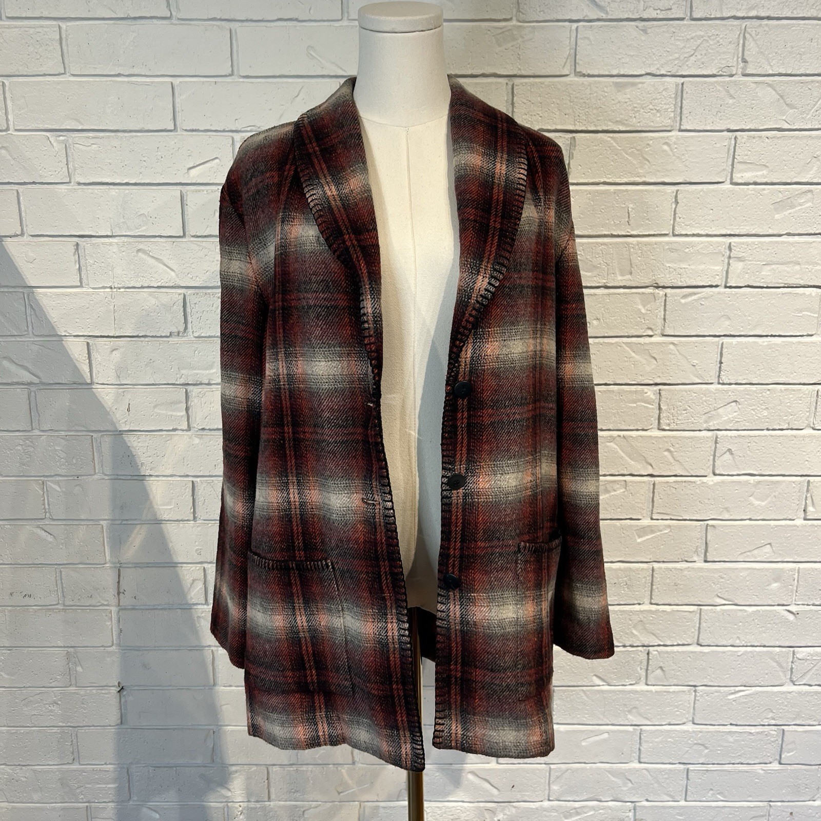 Vintage 90s Arizona Flannel Plaid Women’s Jacket Womens M L