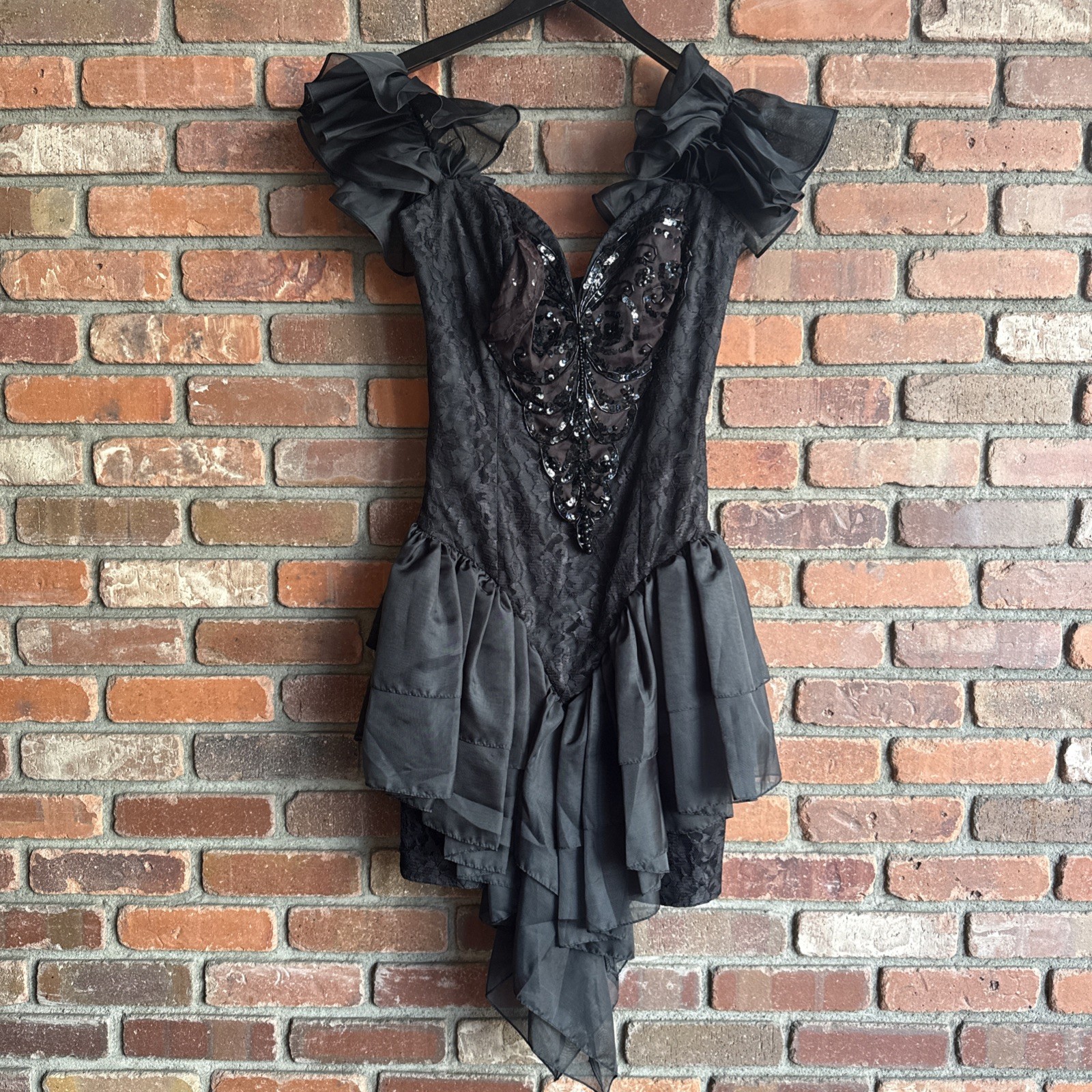 Vtg 80s Icon Climax Karen Okada Avant Garde Bubble Cocktail Prom Party Dress S/M