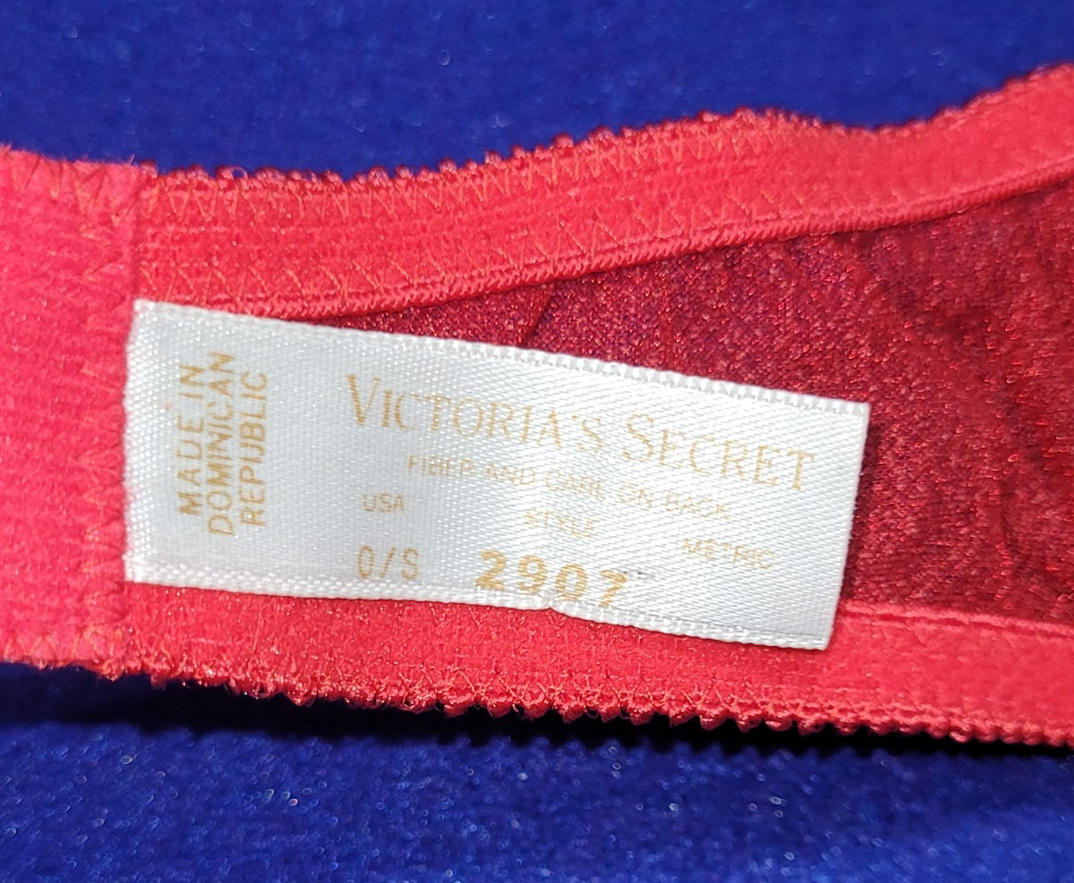 Vtg 90 VICTORIA’S SECRET Gold Label RED Lace SEXY BOUDOIR PIN-UP Garter Belt O/S