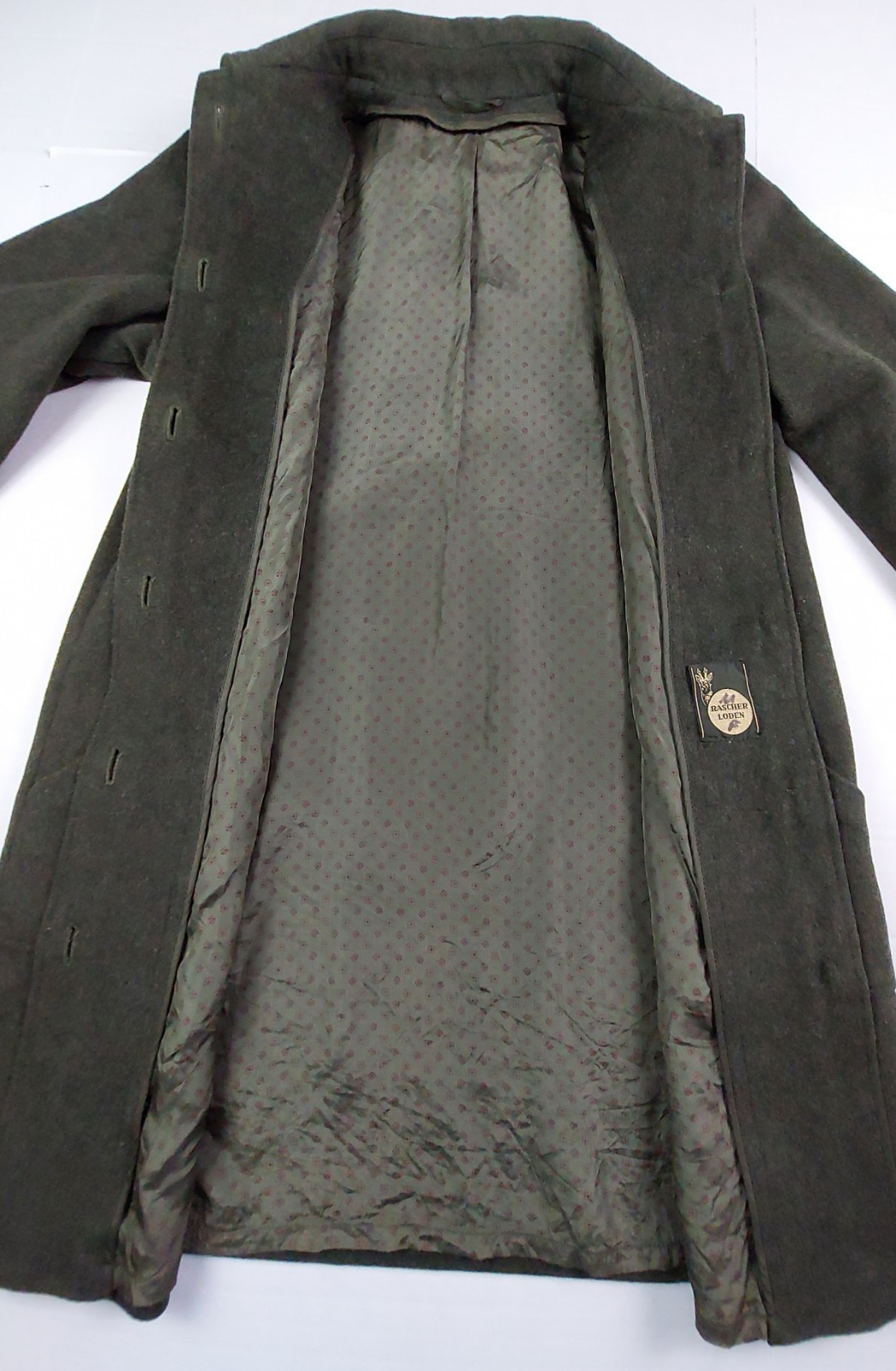 Vintage Rascher Loden Wool Austrian Hunting Jacket Womens Size 40 Green Lined