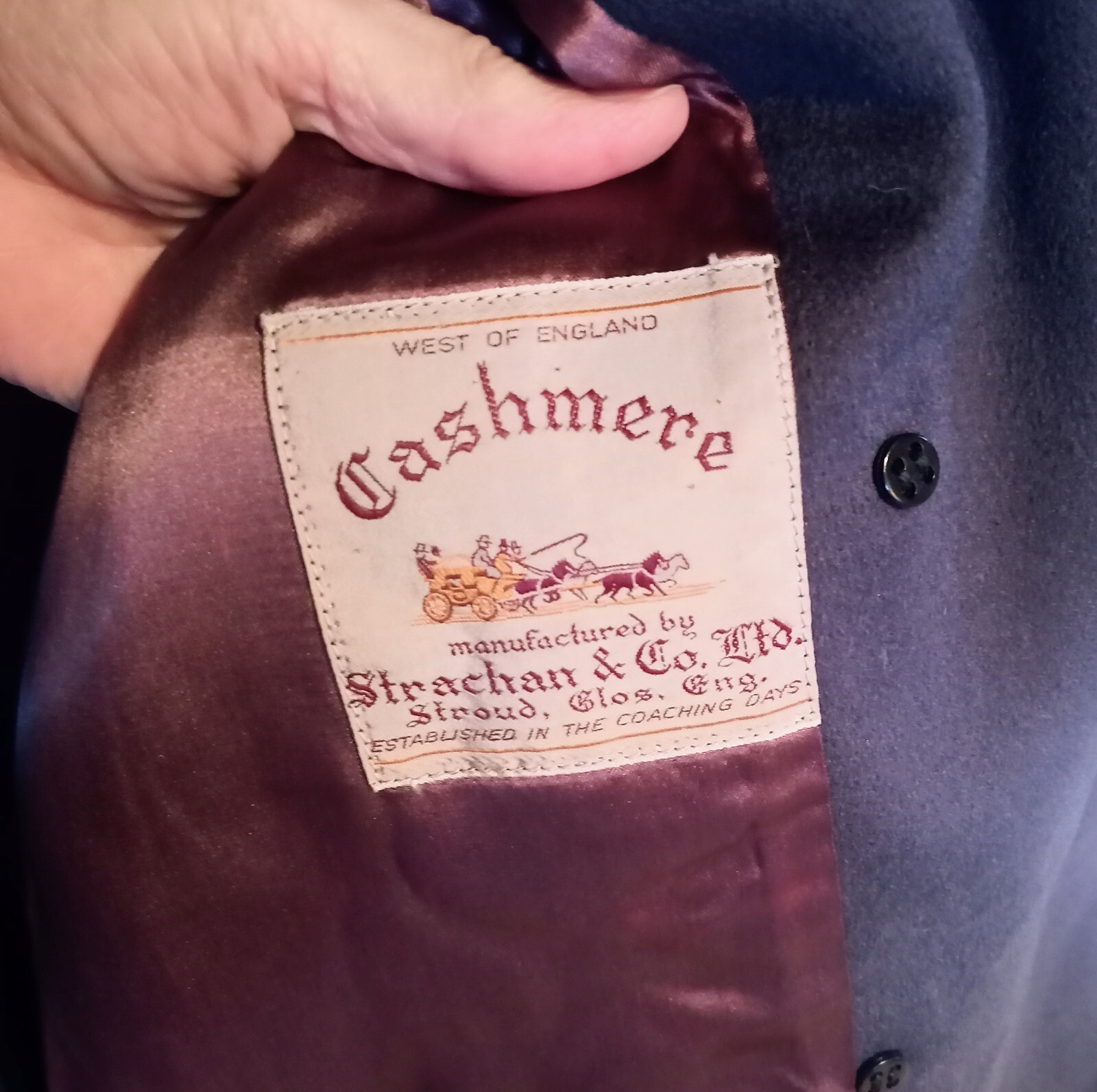 1950s ladies Savile Row cashmere coat