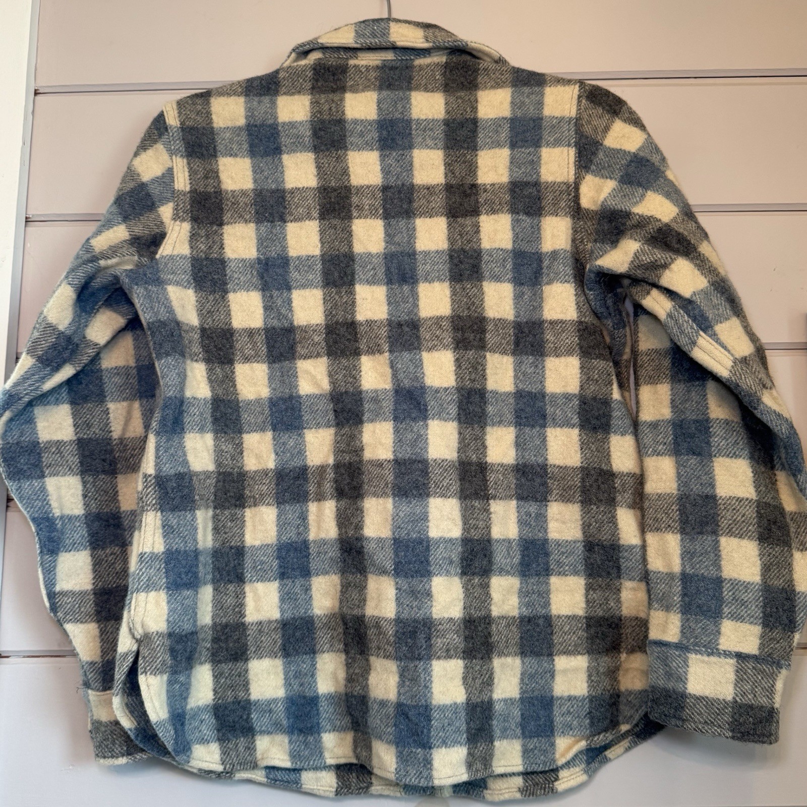 Vintage 70’s Woolrich Women’s Plaid Flannel Button Down Shirt Jacket Wool Blend