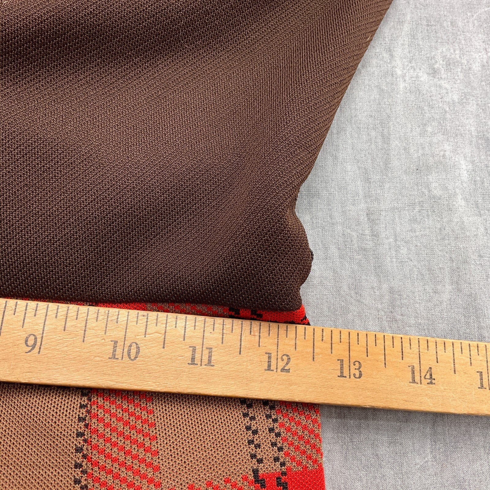 Joseph Magnin Dress Women XSmall Orange Brown Plaid 60 70s Student Secretary VTG