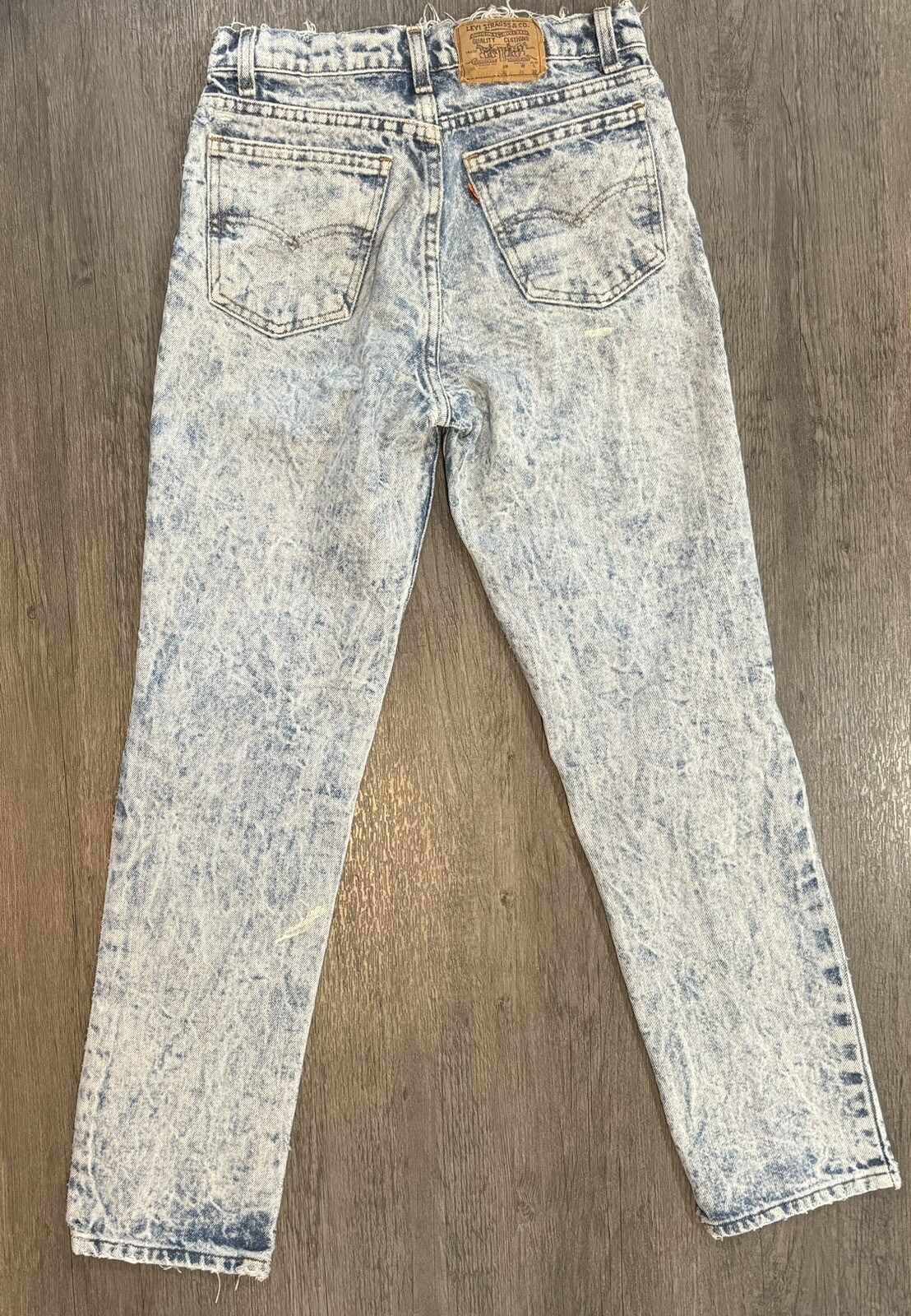 VTG Orange Tab Women’s Levi Jeans Acid Stone Wash 30 X 30 705-0209 Student