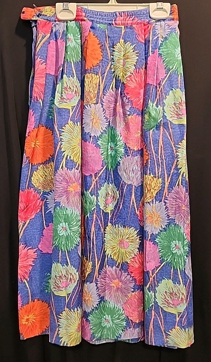 Vintage Anne Crimmins For Umi Collections Size 10 Two Piece Floral Dress Suit.
