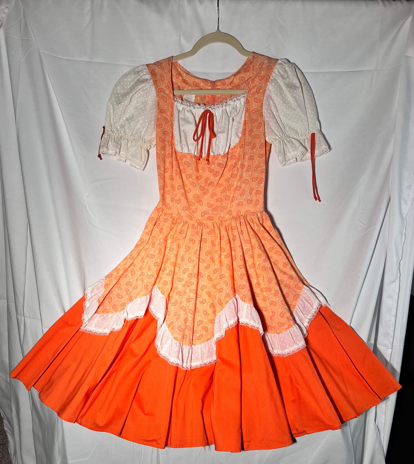 Vintage Square Dancing Dress – Partner Please- size 8 – women’s dress