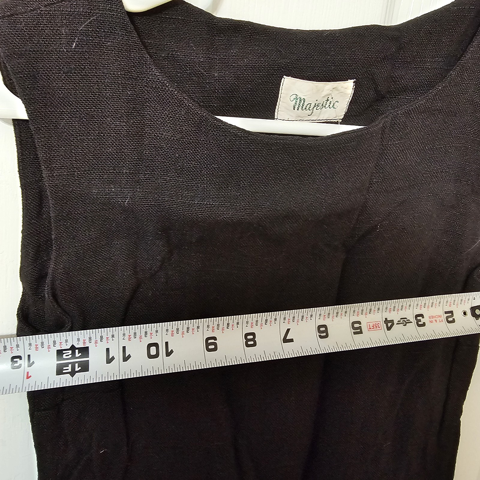 Majestic Brand Vintage Mod Dress 1960s- 70s With Pockets Size Small ?