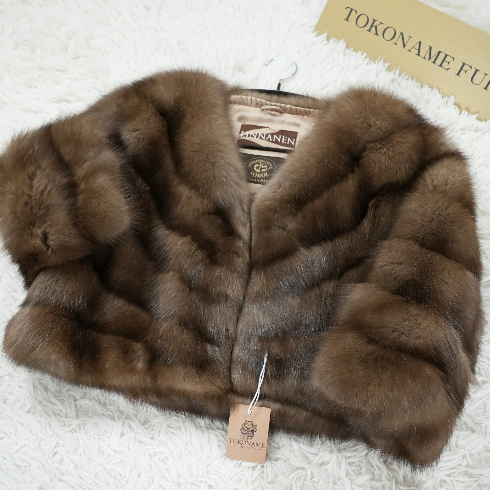 SOBOL Silvery Russian Sable Fur cropd Jacket – Genuine Vintage Fur From Japan