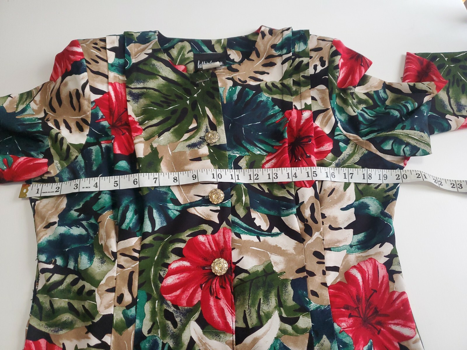 whirlaway frocks Vintage Sheath Floral Dress Size 10 P Multi-color Used