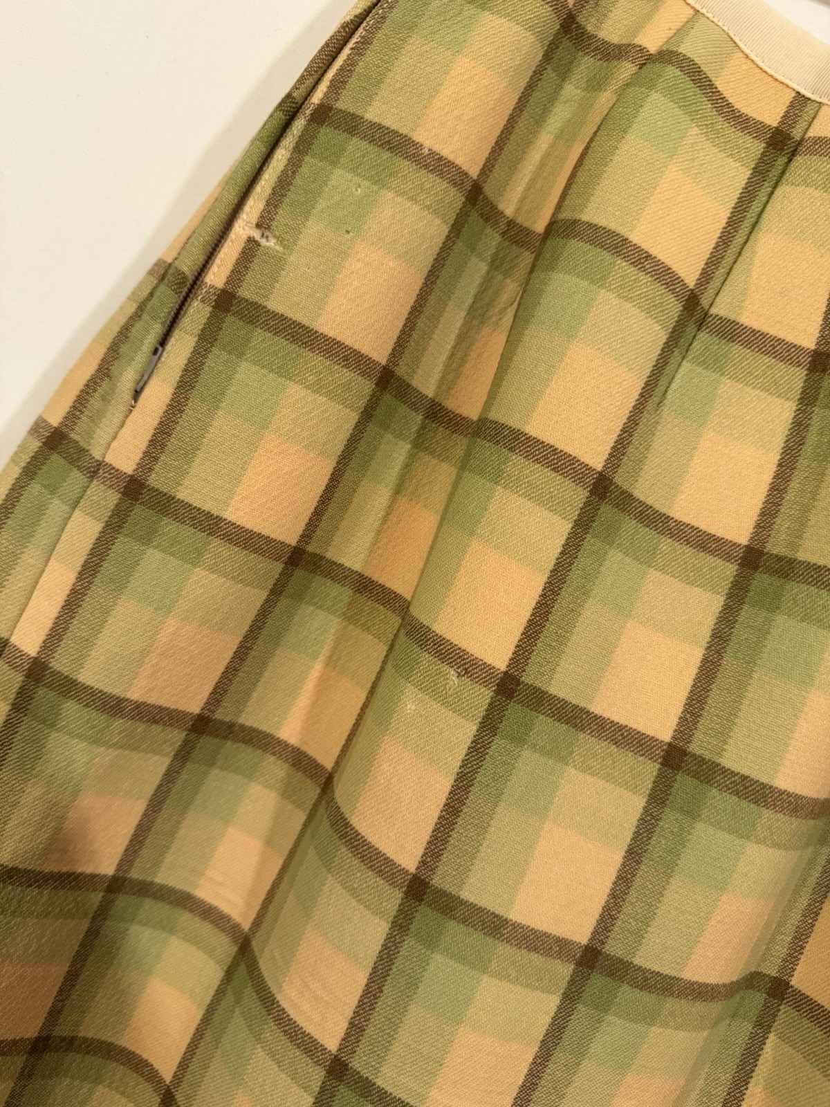 Vintage 50s Saks Fifth Avenue Plaid Skirt Suit George Carmel ILGWU Women’s Set
