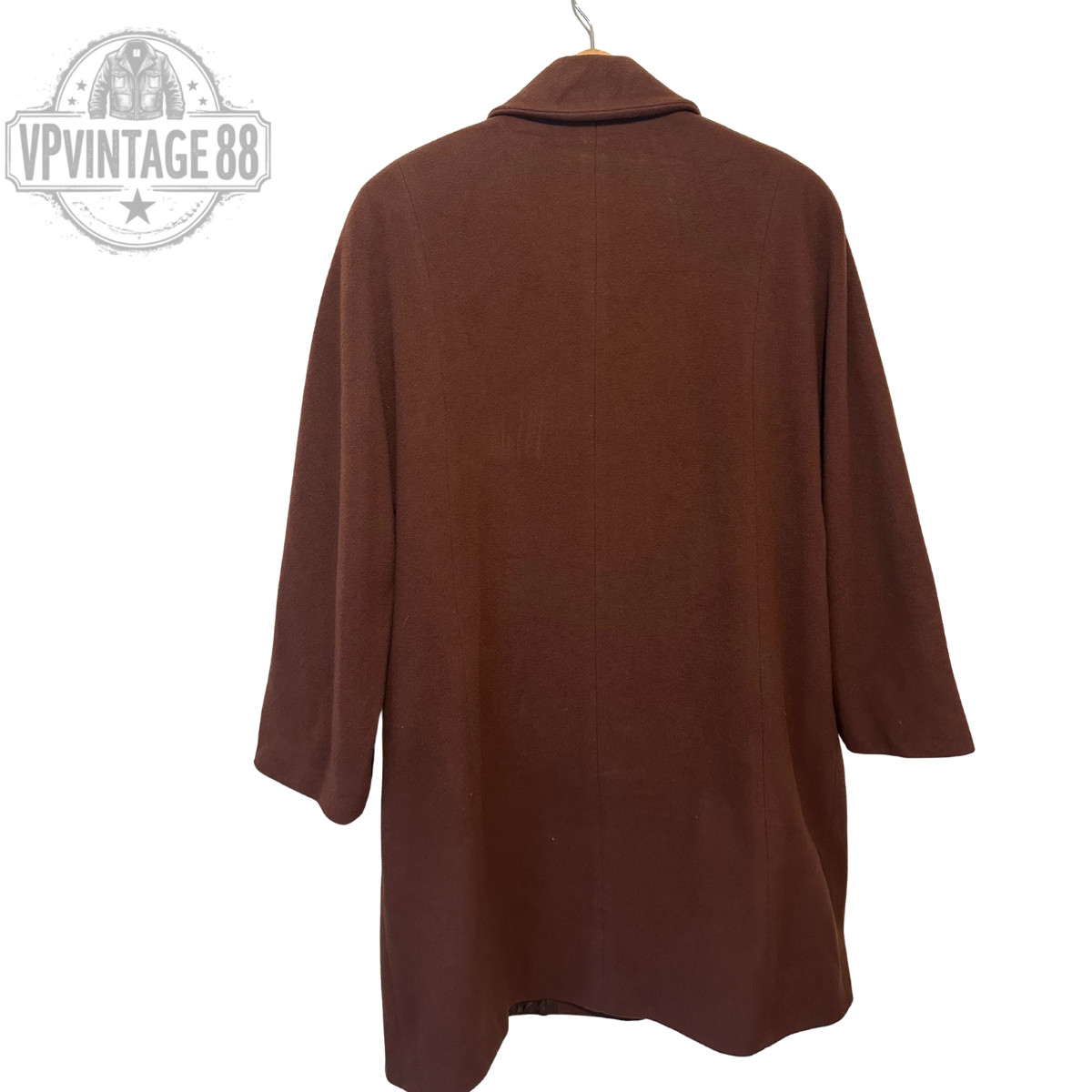Vintage Burberry Prorsum Brown Cashmere Wool Winter Women’s Trench Coat