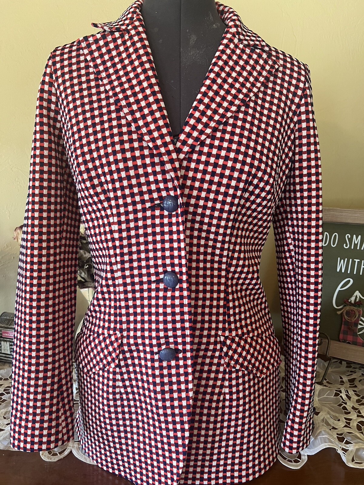 Tailored Western Wear by Lasso Jacket Vintage Red/White/Blue Women’s