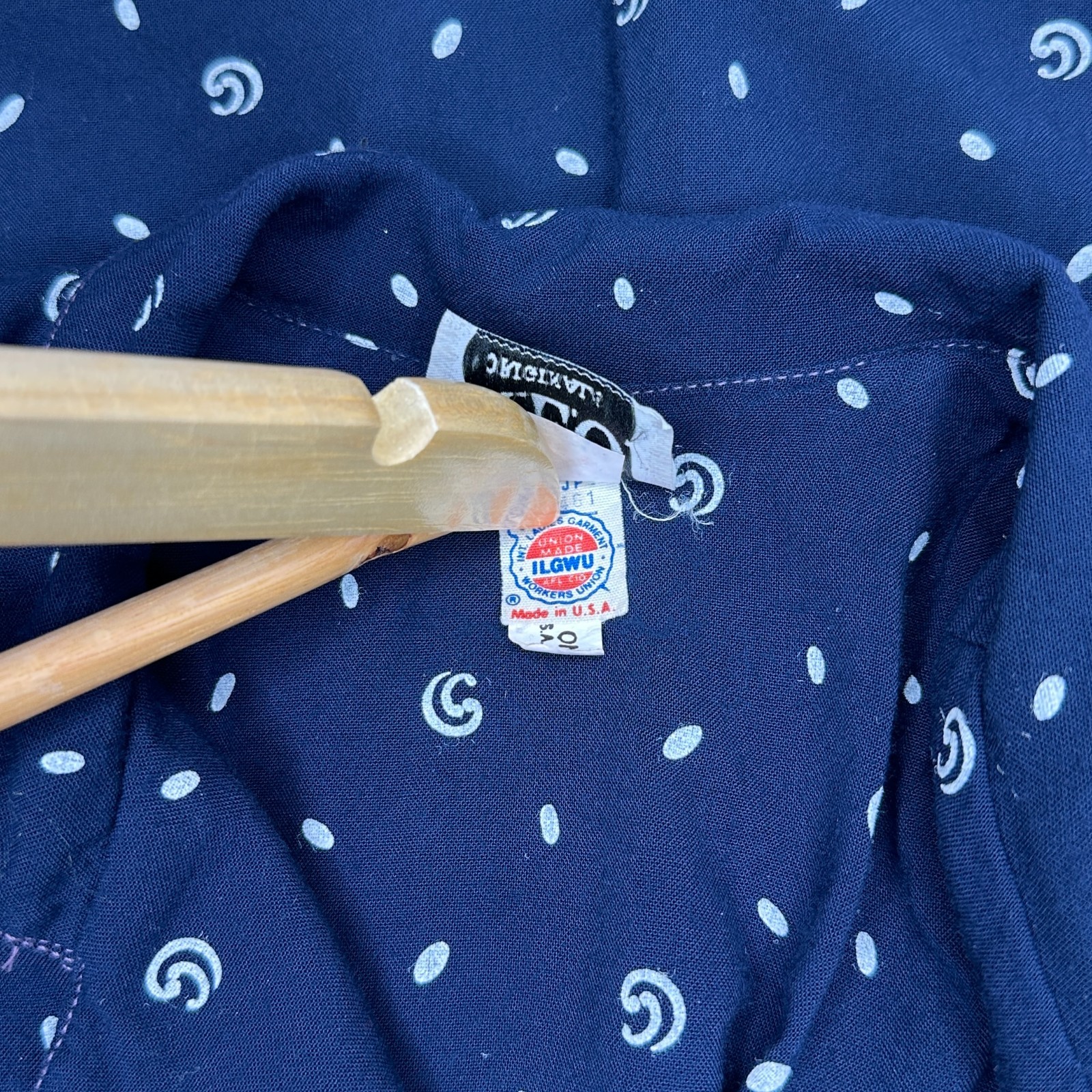 Vintage R.E.O. Originals Union Made Dress, 10. Polka dots 80s Preppy Library