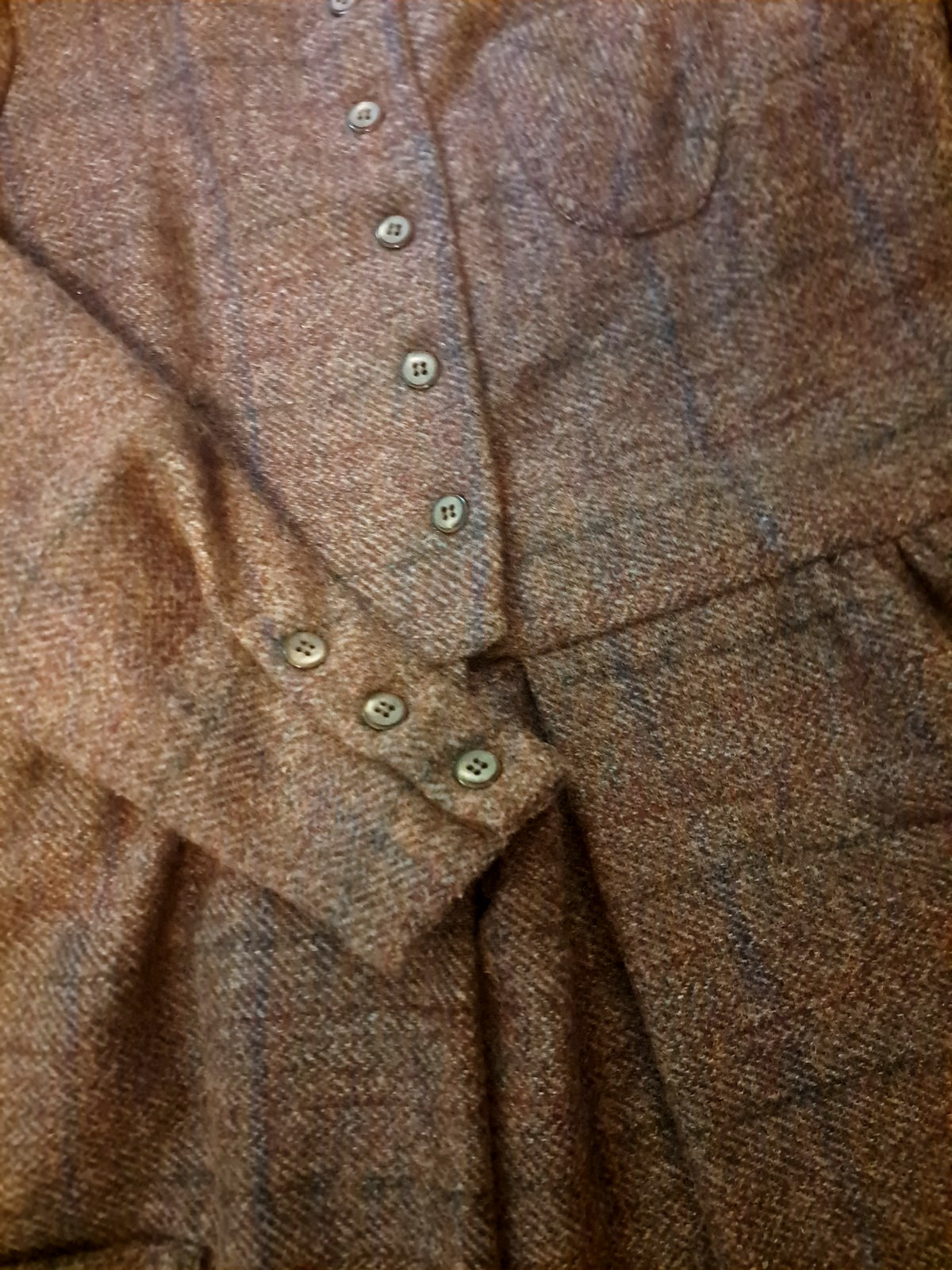 Aunt Abigails Attic Dress Wool Plaid Pockets Period Costume Western Country 12 M