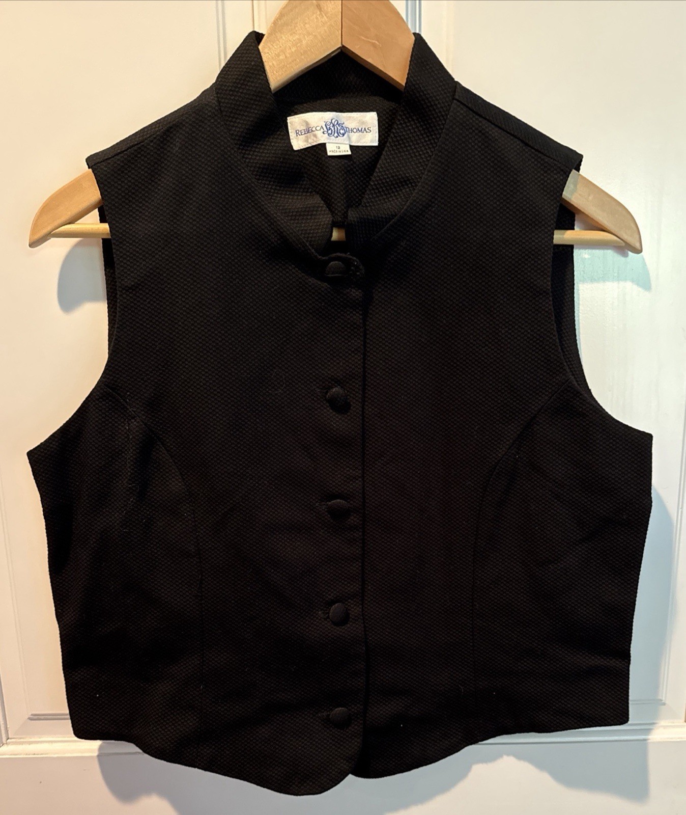 VTG 90s Rebecca Thomas Sleeveless Blouse Size 12(IMO Runs Small) 100% Cotton EUC