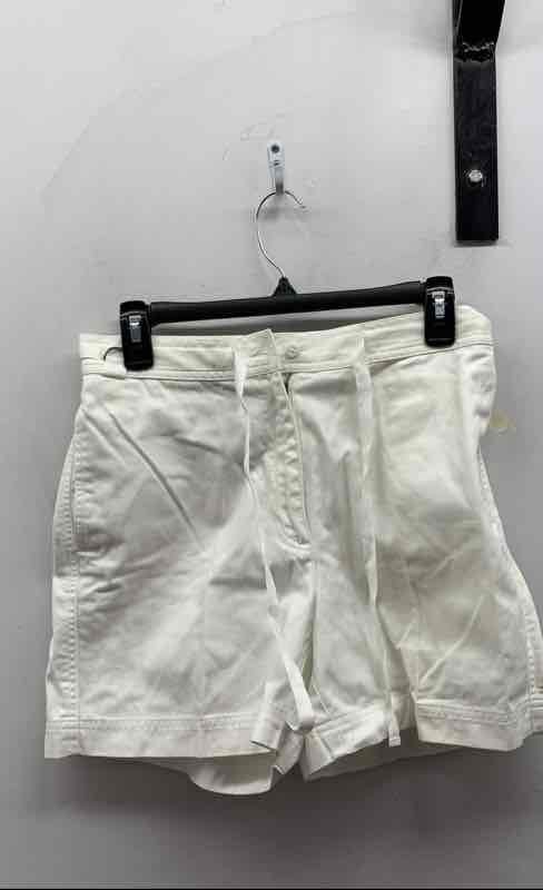 Vintage 90s Lauren Ralph Lauren Women’s White Cotton Twill Utility Shorts Sz 6P