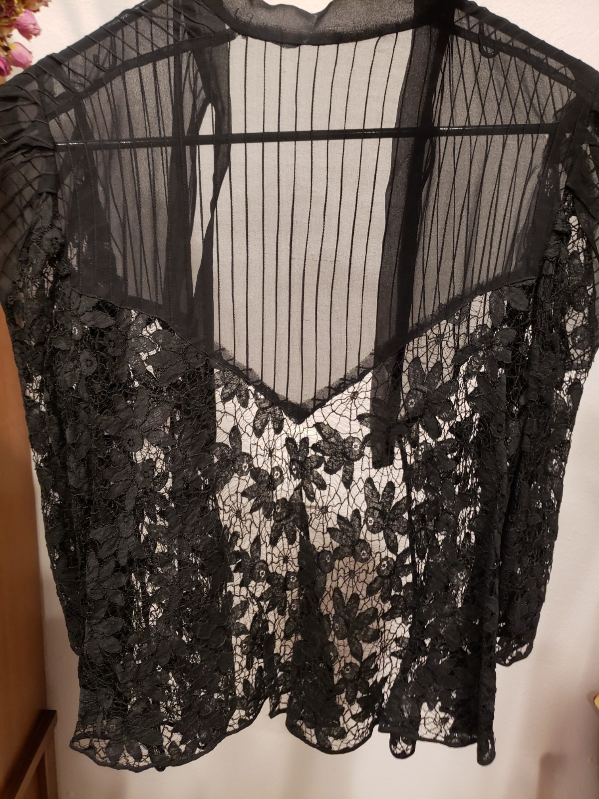 Vintage 1930s Spider Web Lace Silk Chiffon Three Piece Jacket Dress Set Sm