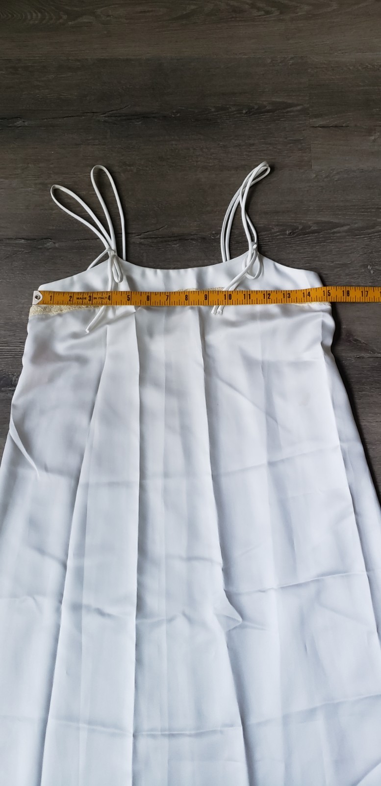 VTG Zandra Rhodes White Gown Dress Sz P Designer Semi-Sheer Union Tag USA FLAWS