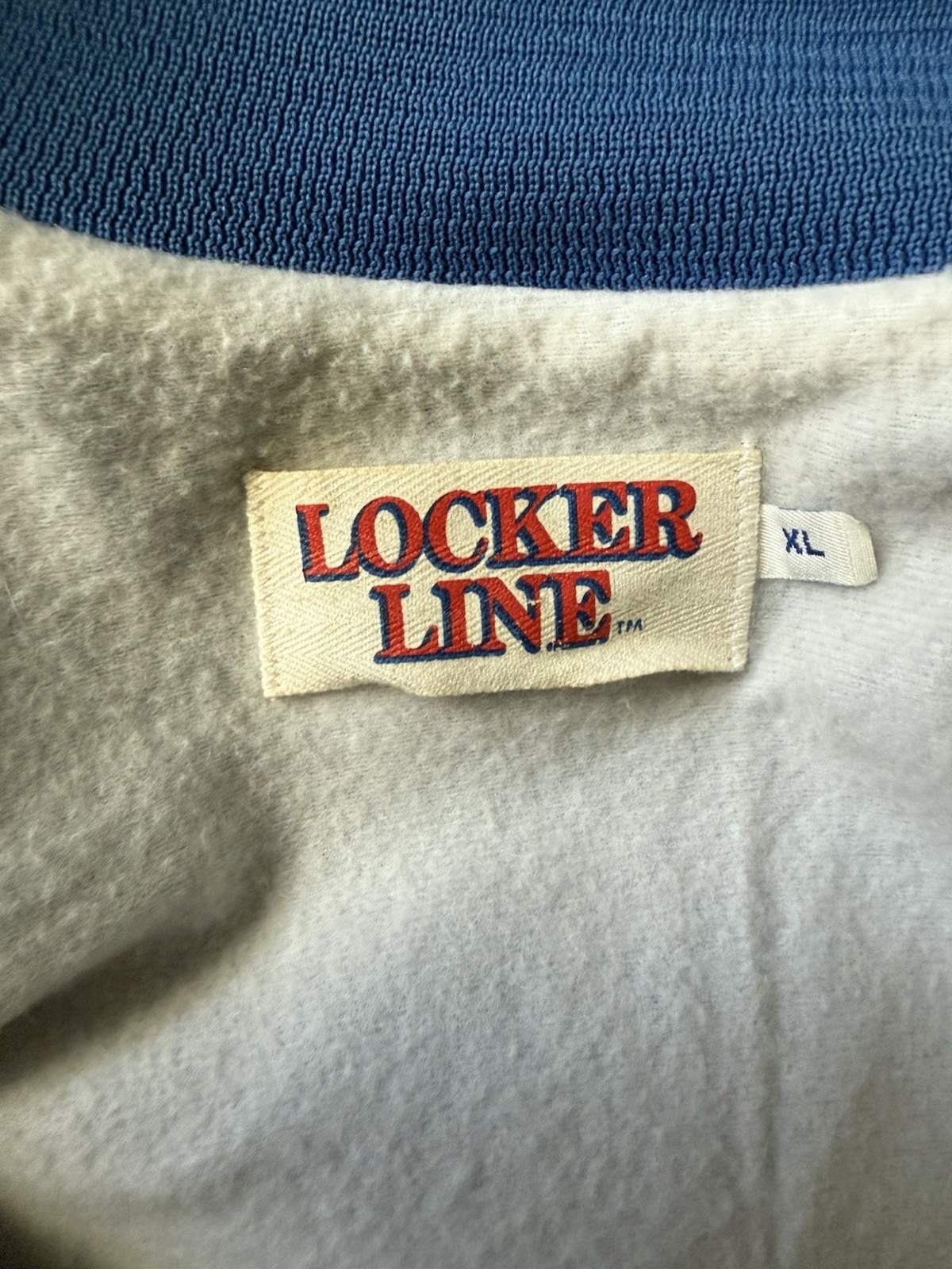 Vintage 1991 Tampa Florida NFL Super Bowl Letterman Jacket Blue Size XL Unisex