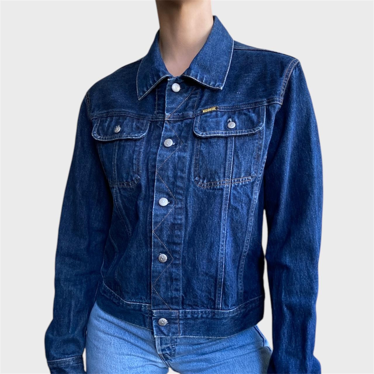 Vintage Diesel Denim Jacket Size US 6 Blue Denim Blazer