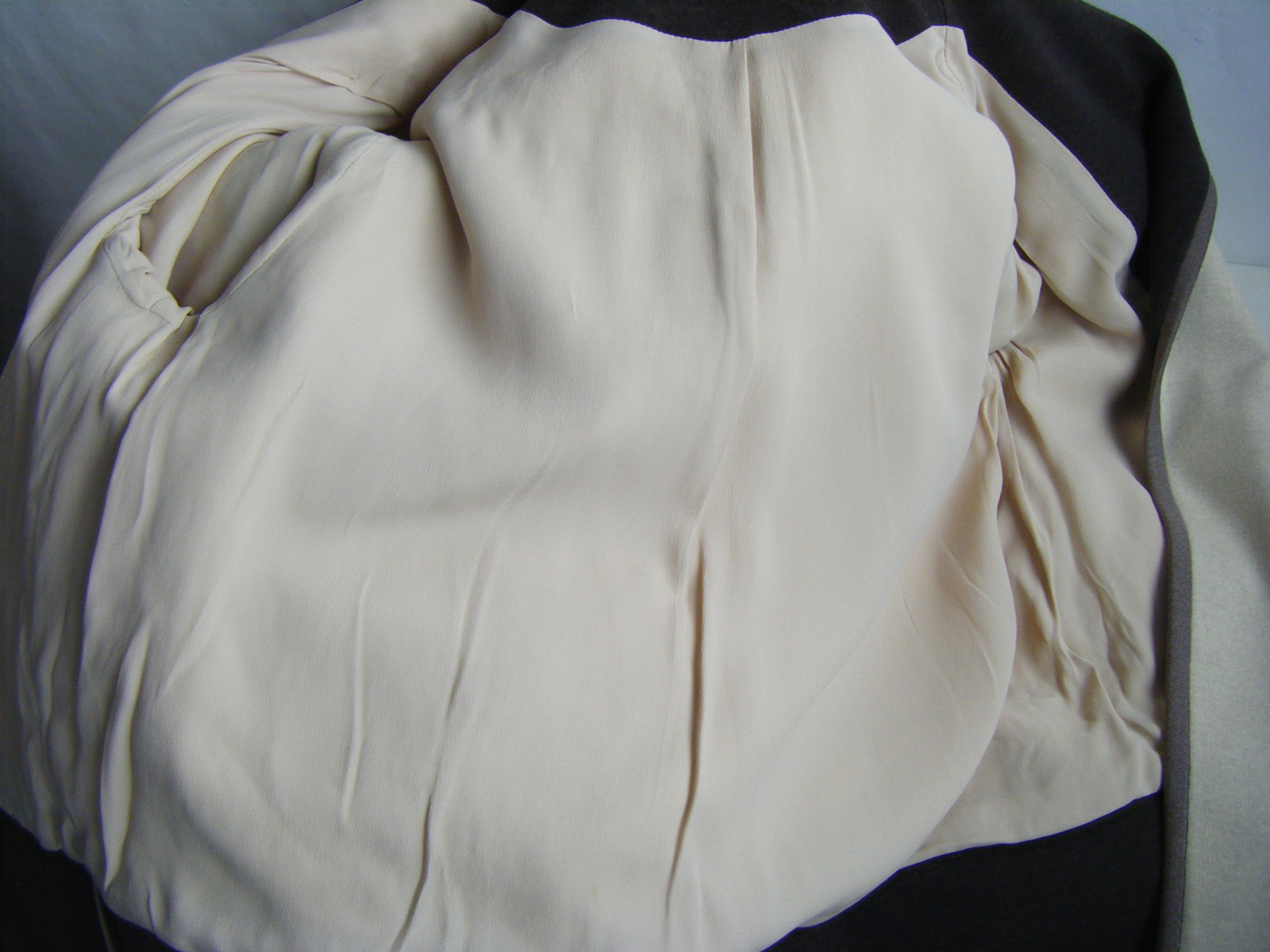 LILLI ANN Vtg 60-70s Beige/Brown Fine Wool Knit Top/Skirt/Jacket-Bust 40/M