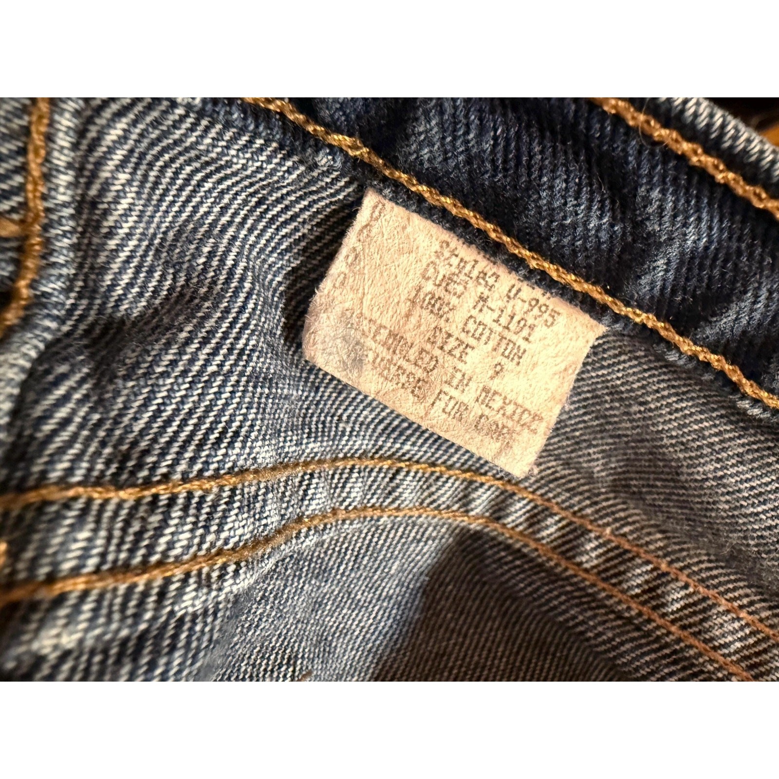 Vintage Y2K Fringe Panel Jeans | Low Rise Kick Flare Denim | Medium Wash | 29″