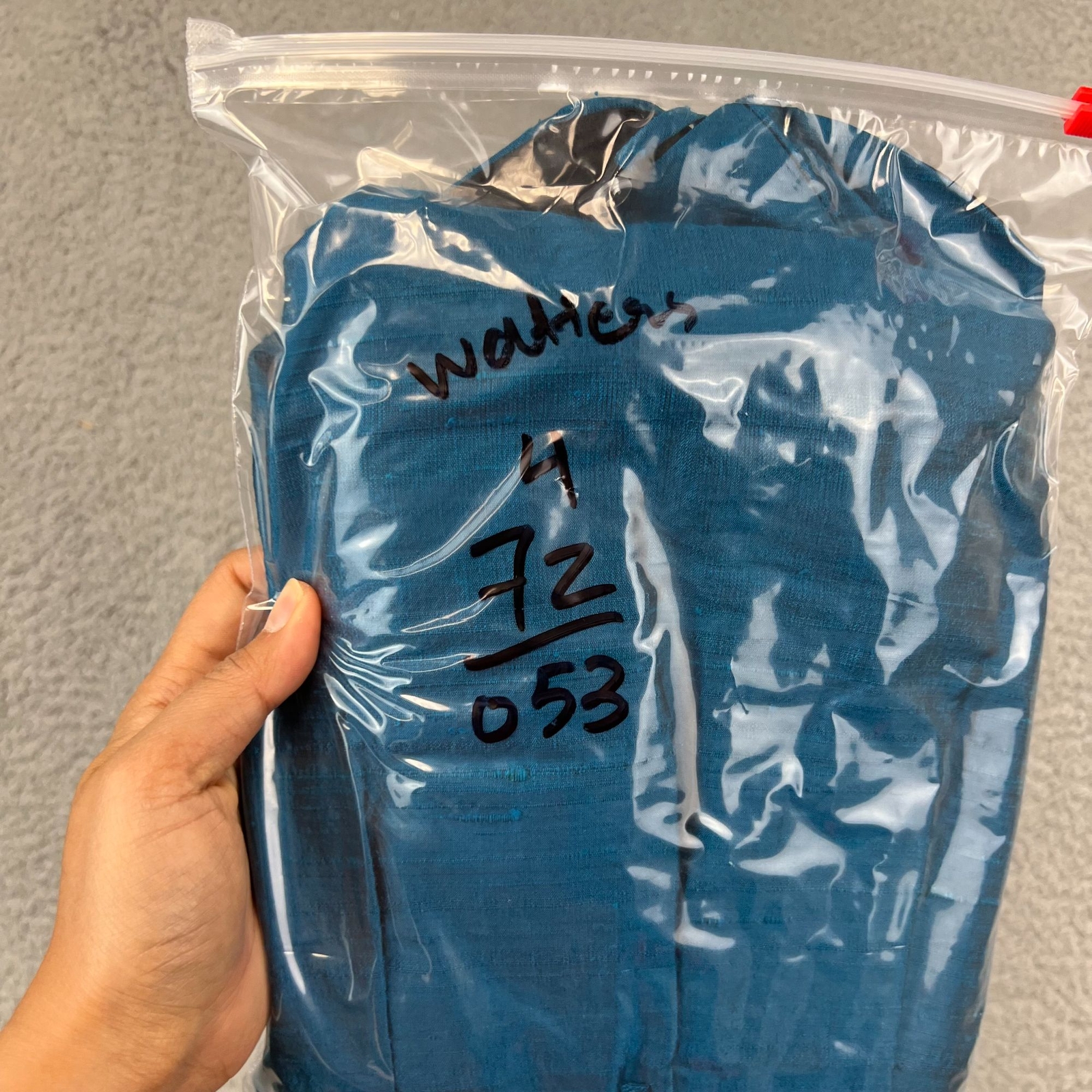 NWT Vintage Blue Silk Strapless Prom Dress size 4 Watters & Watters, Made in USA