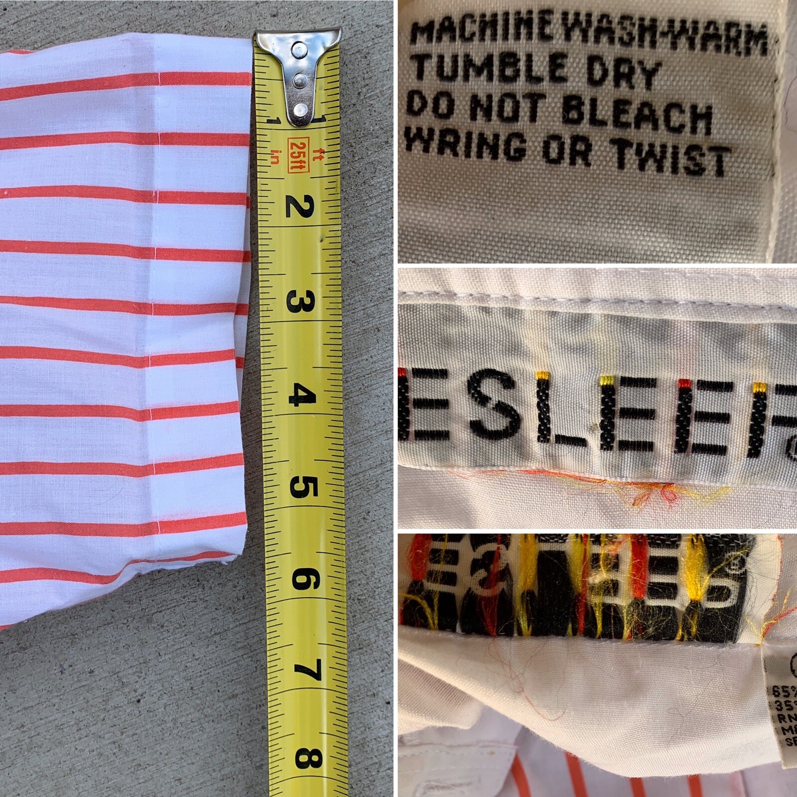 Vintage ESLEEP Nightshirt COP Club Of Pajamas Esleep Rock Cafe 1980s 1990s