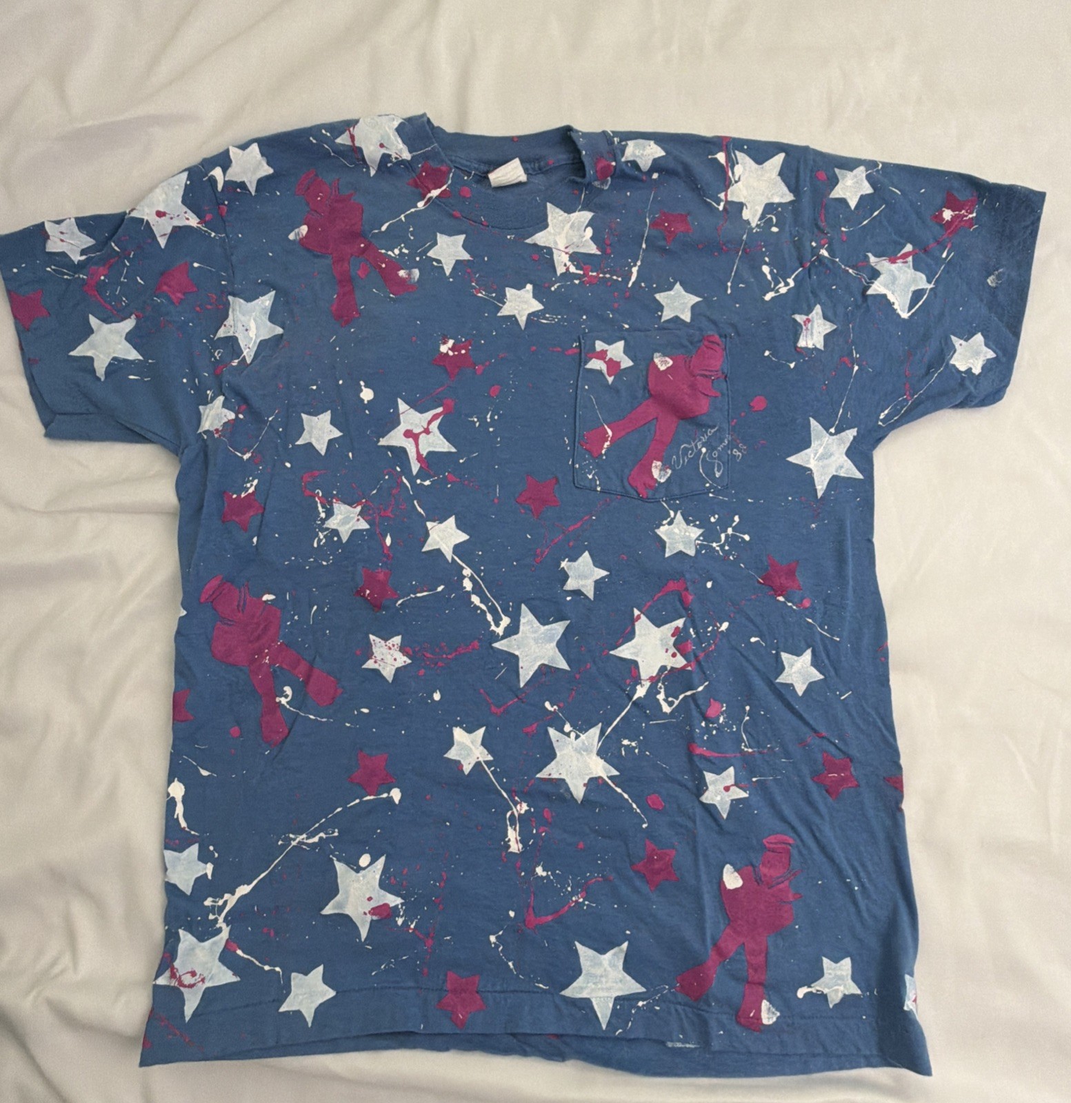 Vtg 1988 Victoria James Signed Wearable Art Fruit Of The Loom Single Stitch – XL